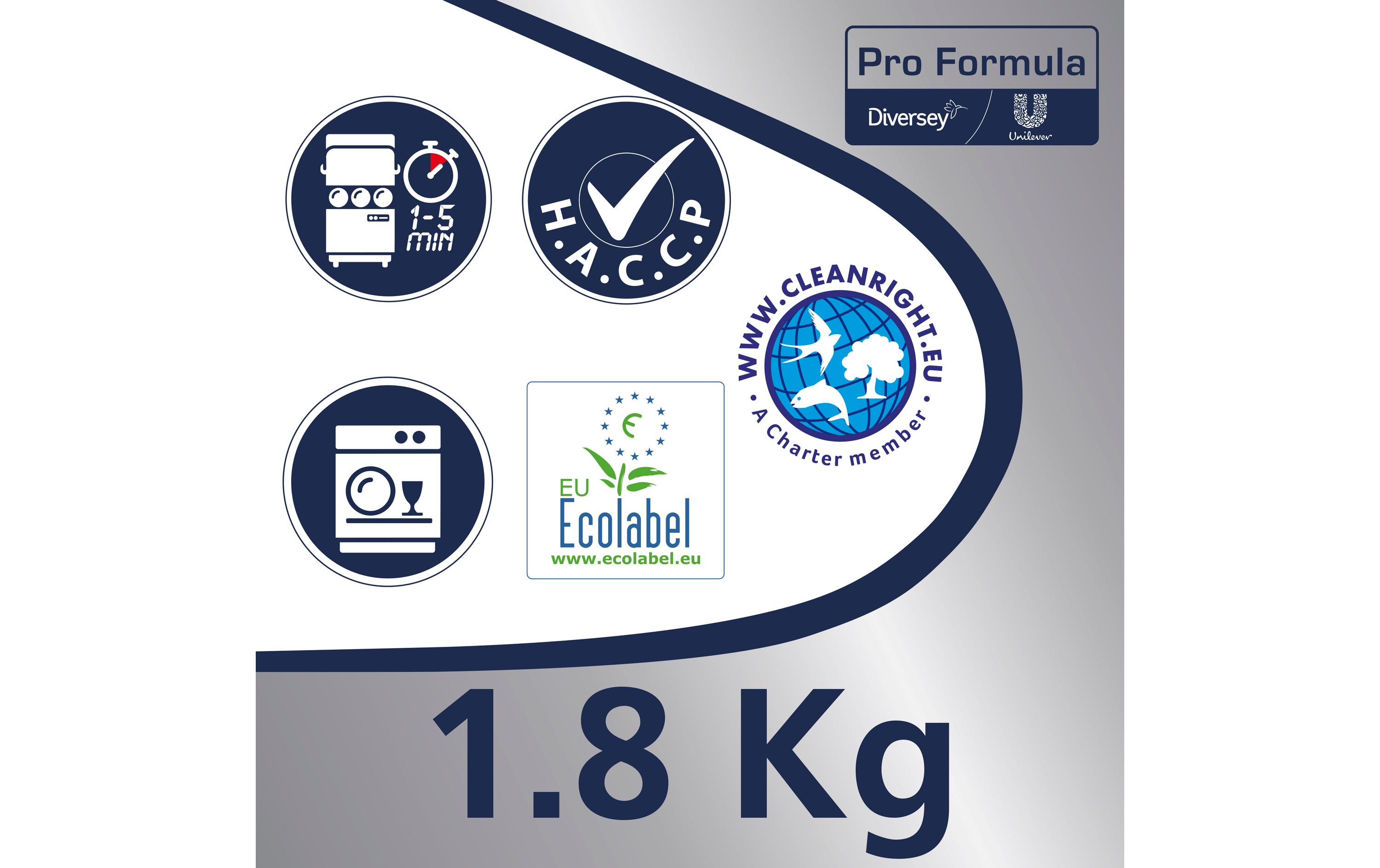 Diversey Pro Formula Maschinenspülmittel All in 1 Eco Tablets 100 Stück