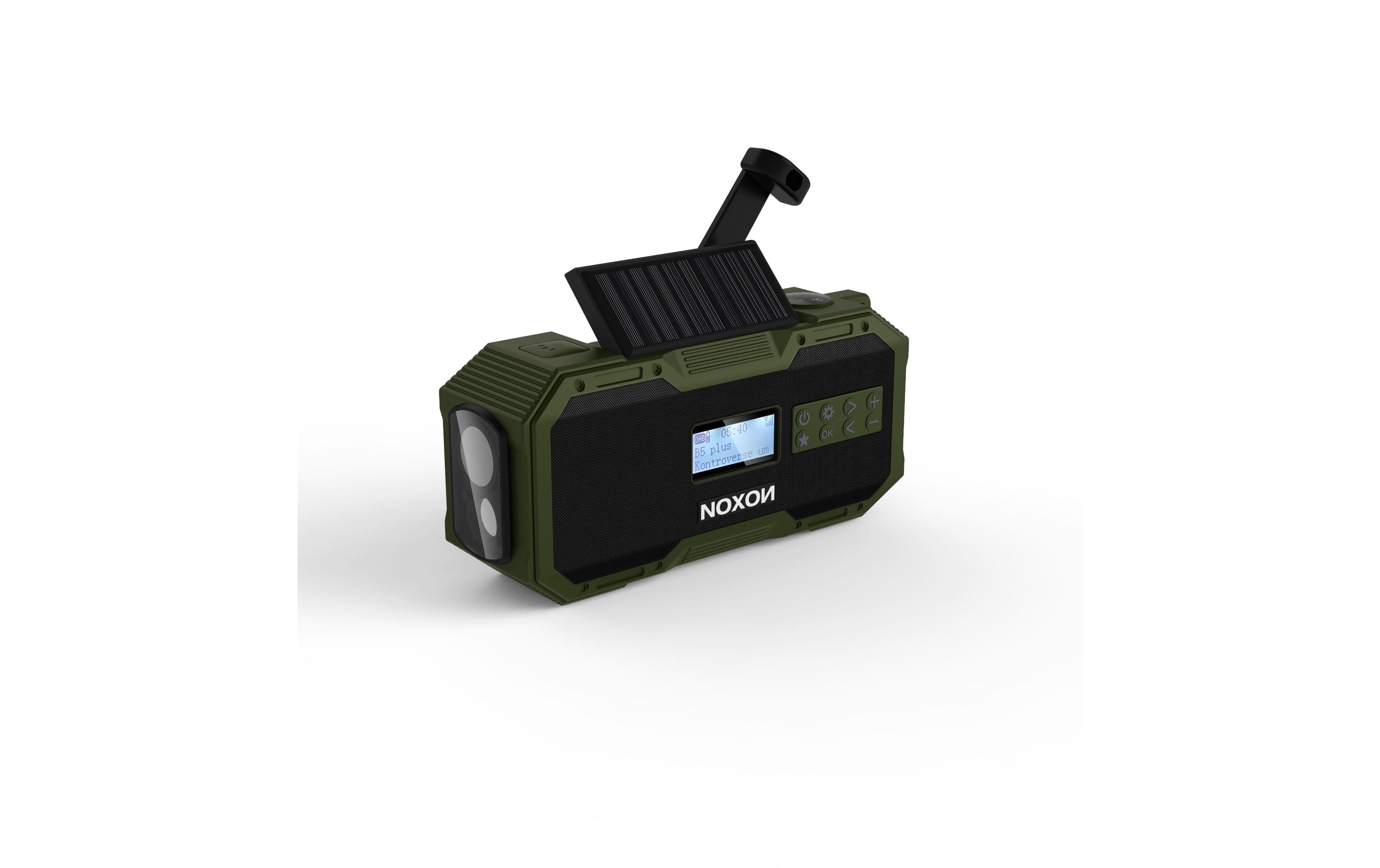 Noxon DAB+ Radio Dynamo Solar 411 Grün