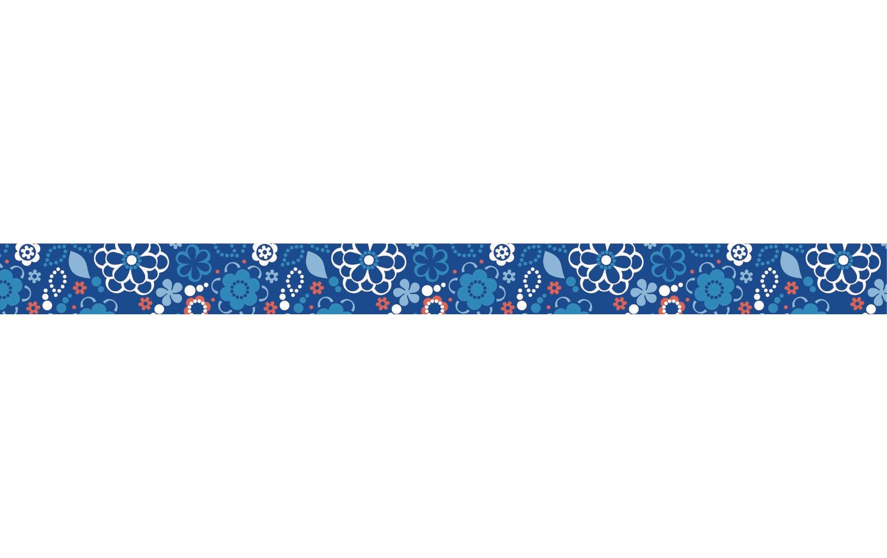 Heyda Washi Tape Blumen mini Blau