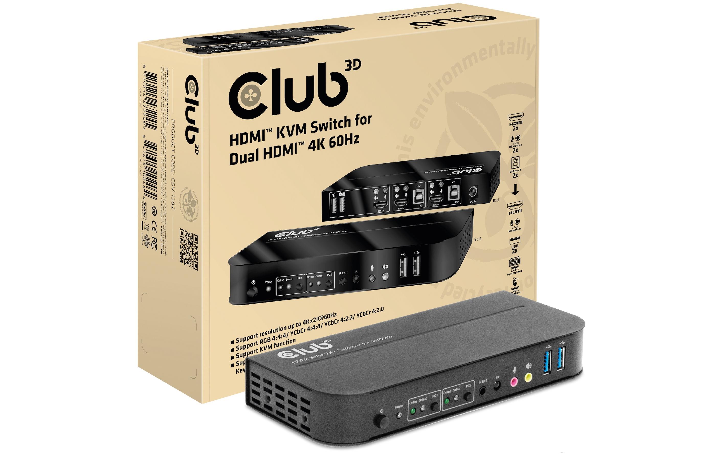 Club 3D KVM Switch CSV-1382