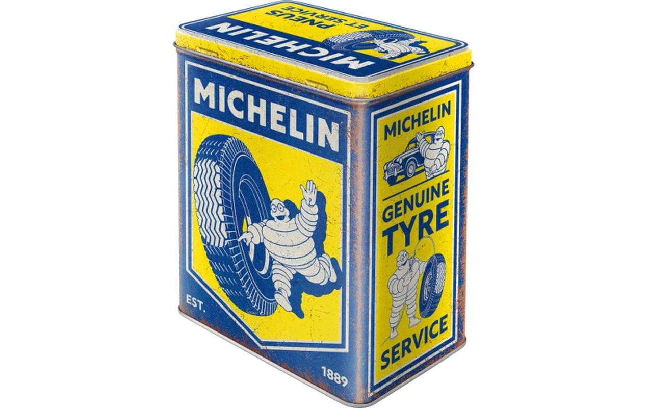 Nostalgic Art Vorratsdose Michelin 3 l, Blau/Gelb