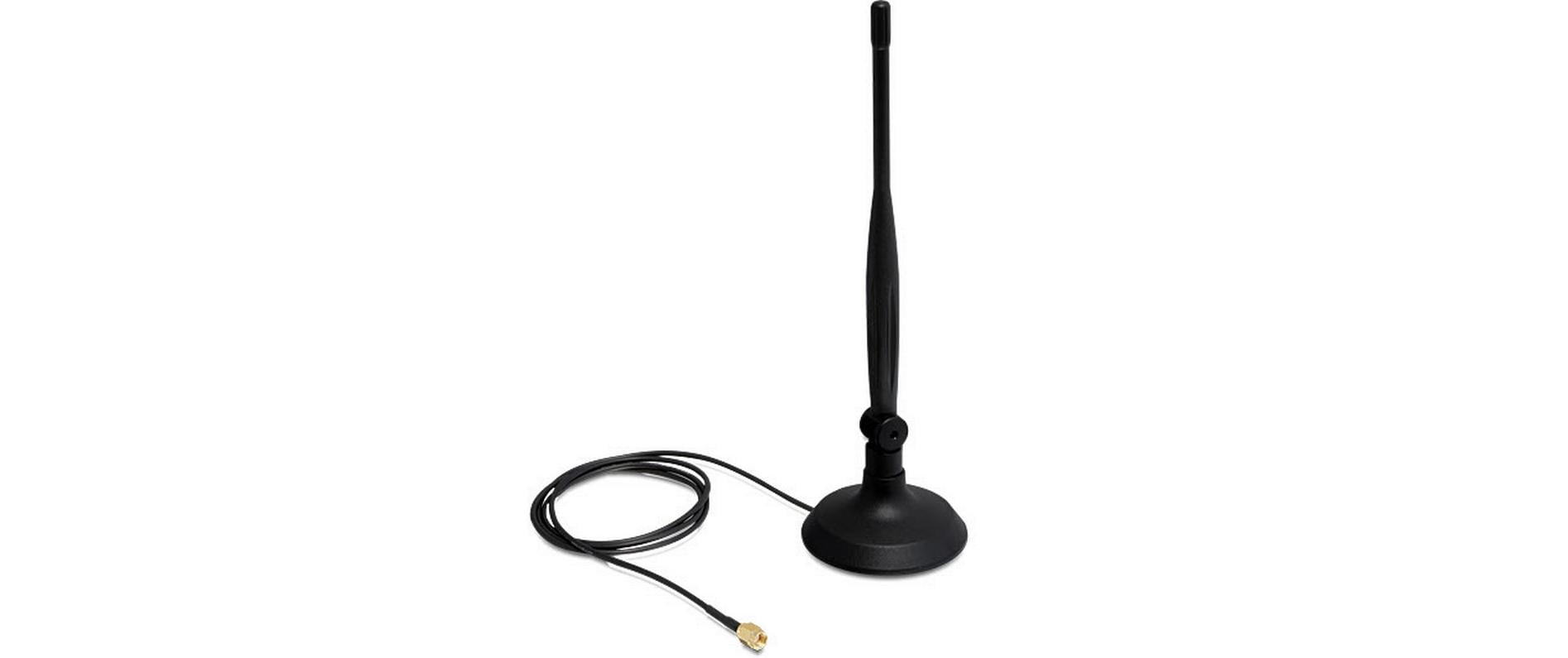 Delock WLAN-Antenne 802.11 b/g/n RP-SMA 4 dBi Rundstrahl