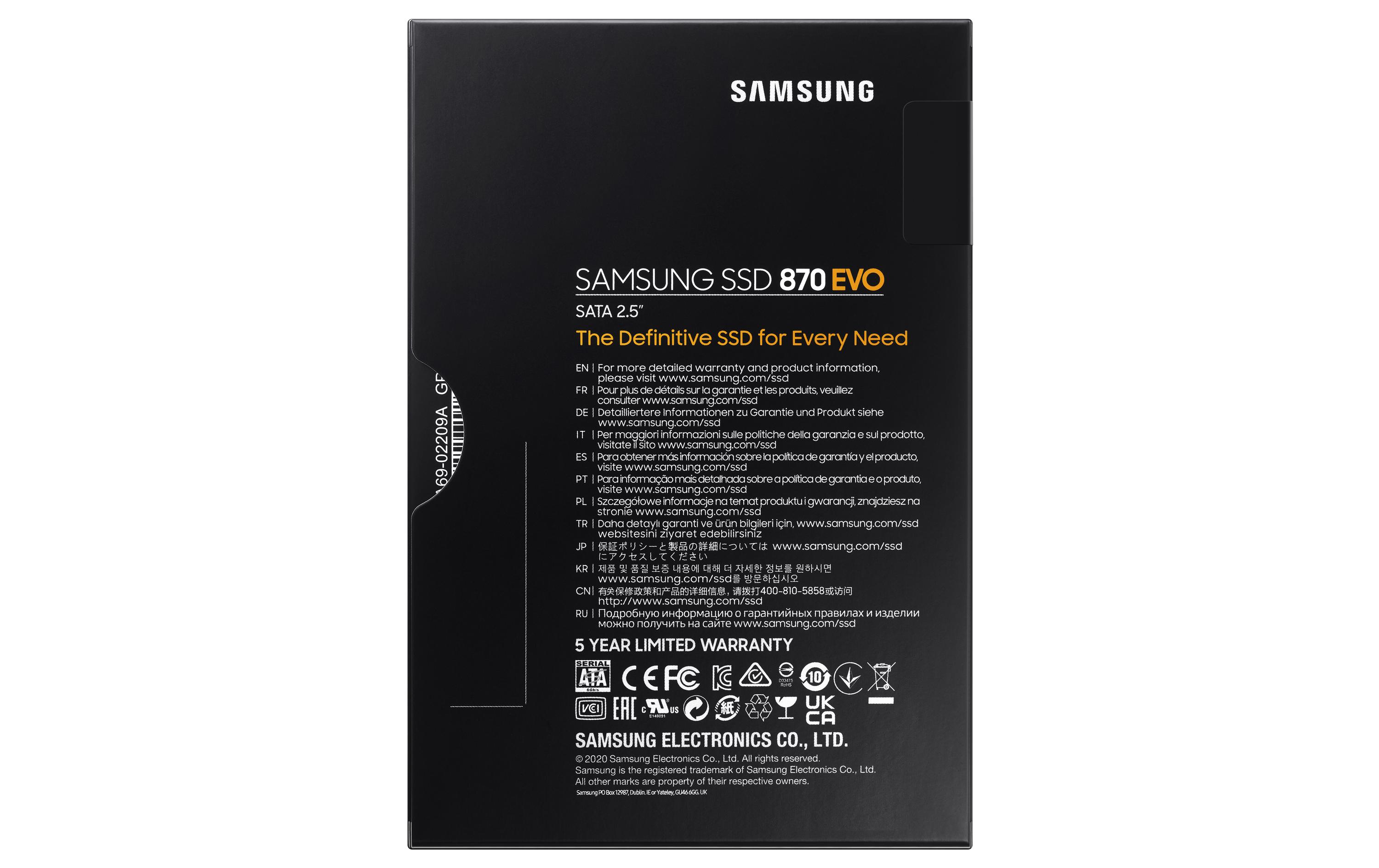 Samsung SSD 870 EVO 2.5 SATA 4000 GB