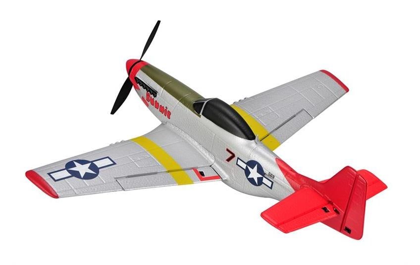 TOP-RC Warbird Mini P51D 450 mm, Rot, RTF