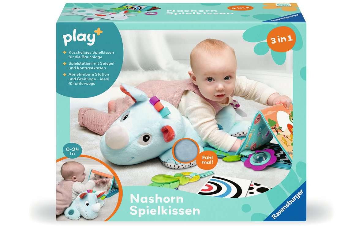 play+ Nashorn Spielkissen