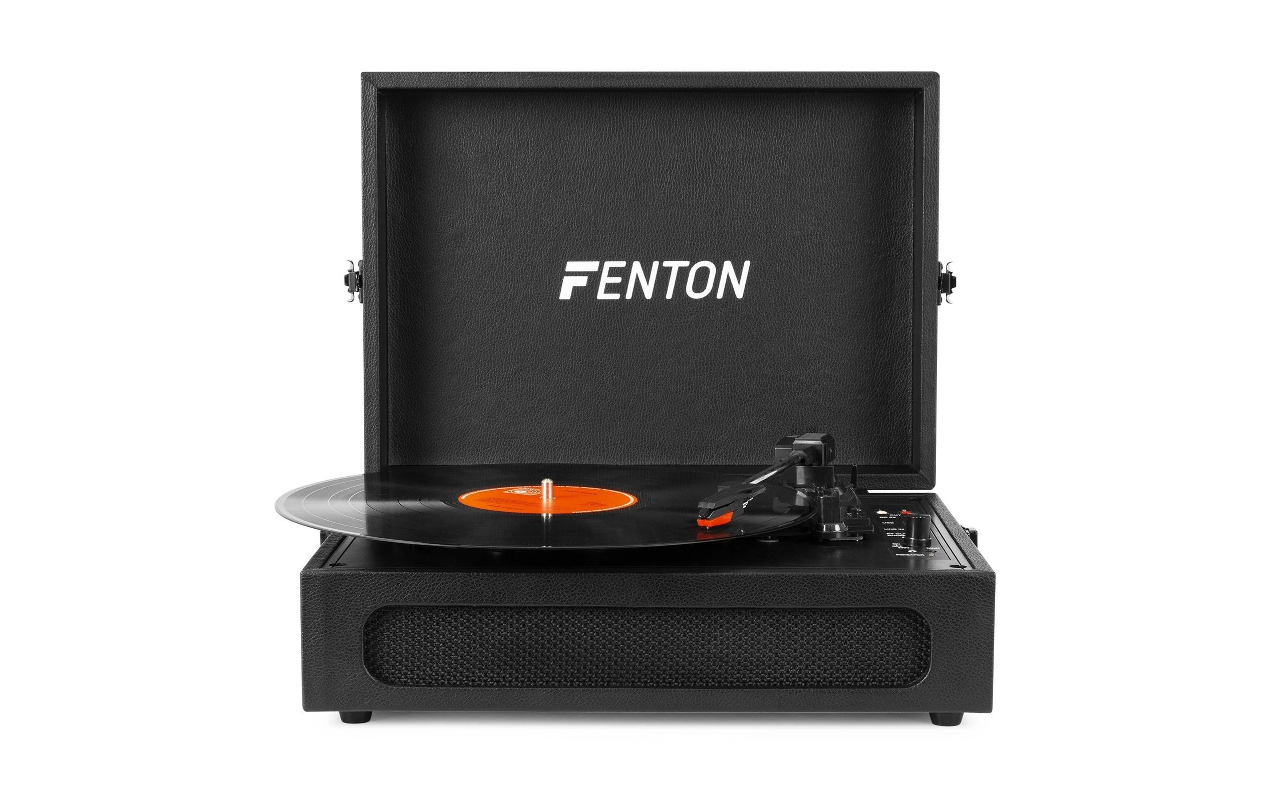 Fenton Plattenspieler mit Bluetooth RP118B Schwarz