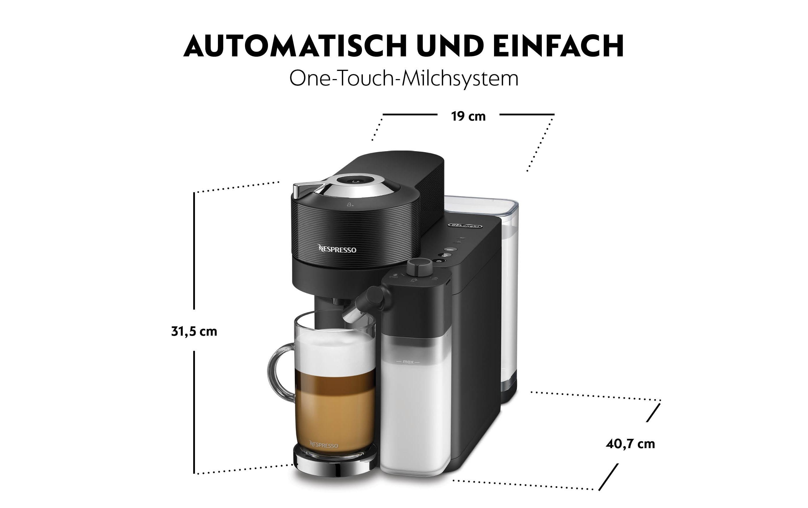 De'Longhi Kaffeemaschine Nespresso Vertuo Lattissima ENV300.B Schwarz