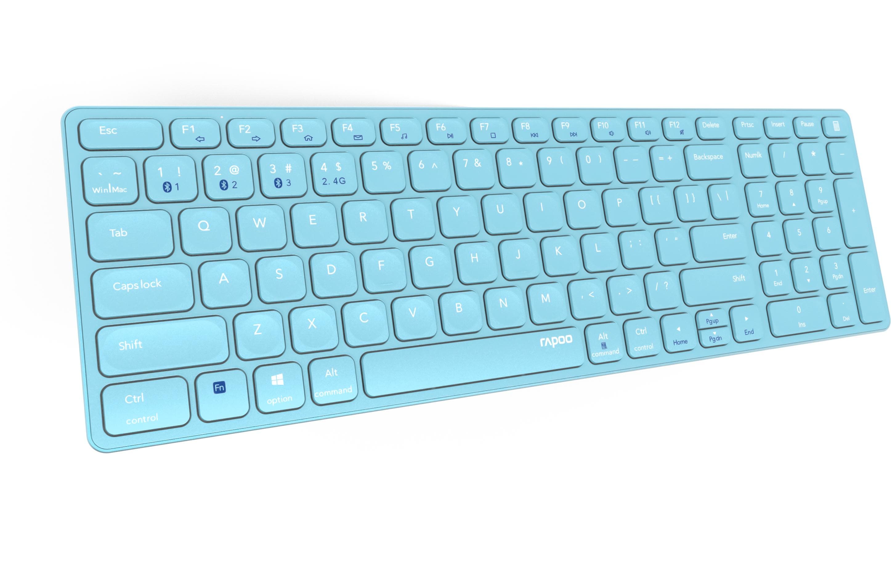 Rapoo Funk-Tastatur E9700M ultraslim Blau