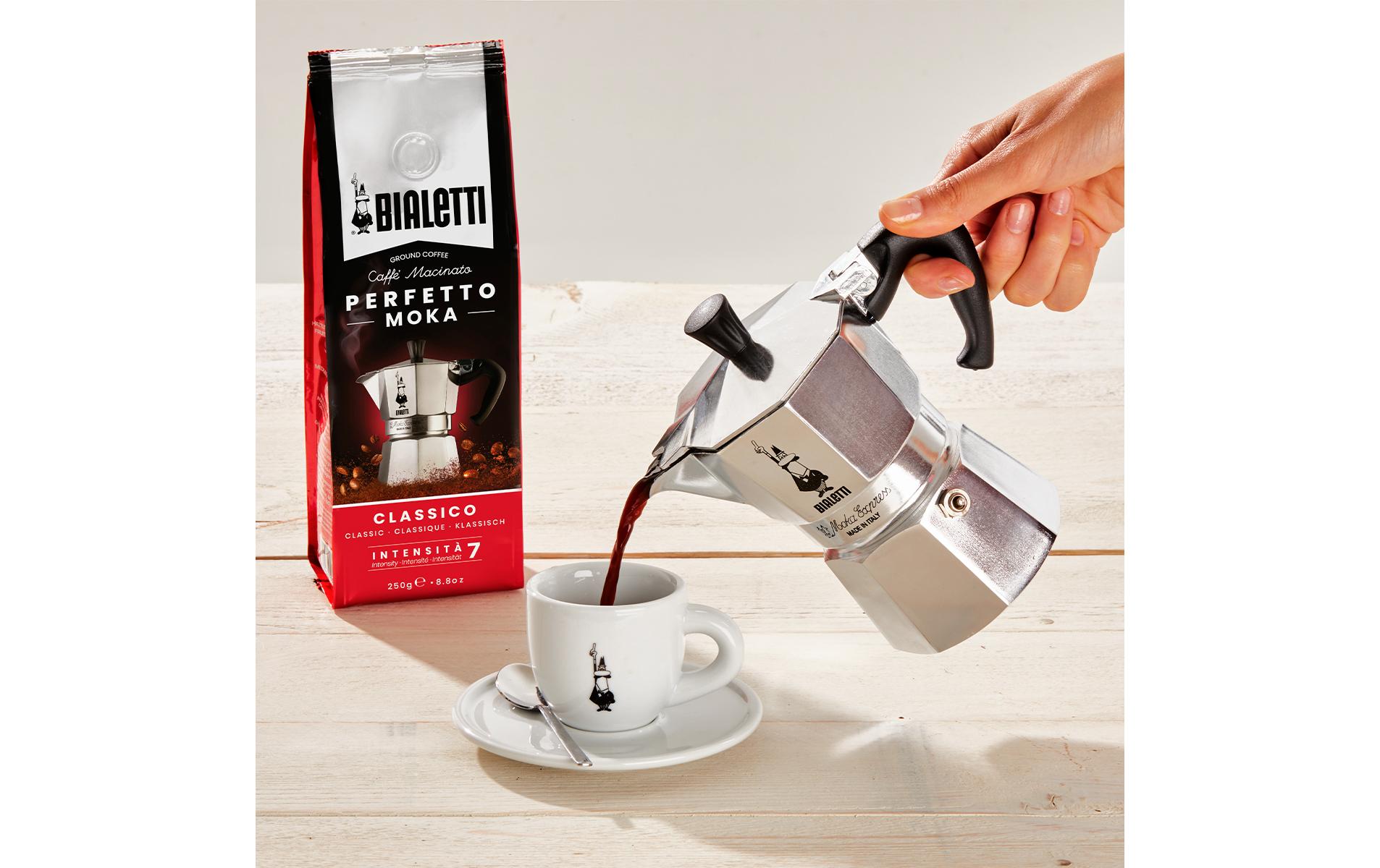 Bialetti Espressokocher Moka Express 12 Tassen, Silber