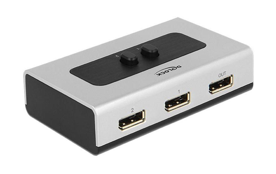 Delock Switchbox Displayport, 2 Port