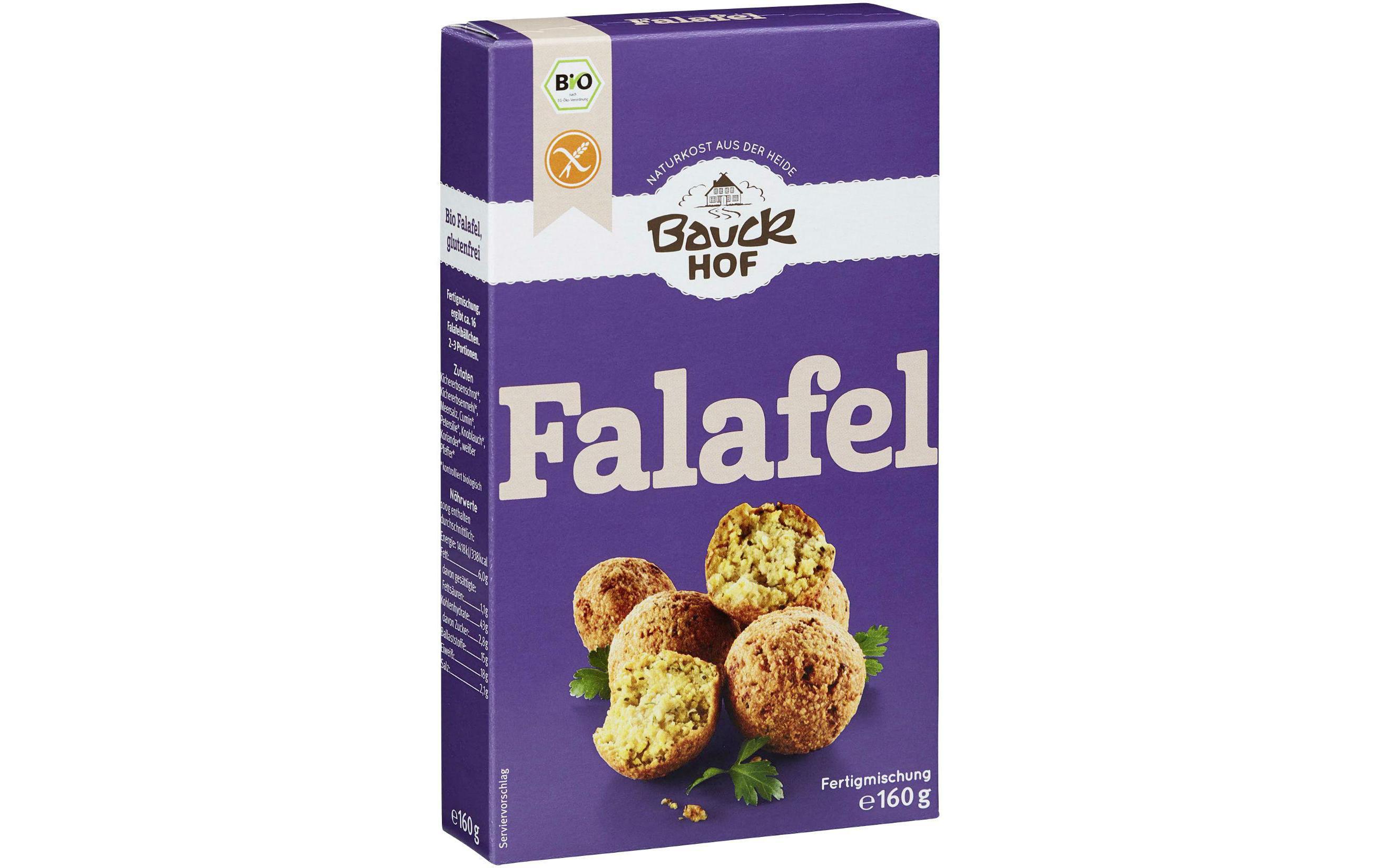 Bauck Mühle Fertiggericht Bio Falafel 160 g