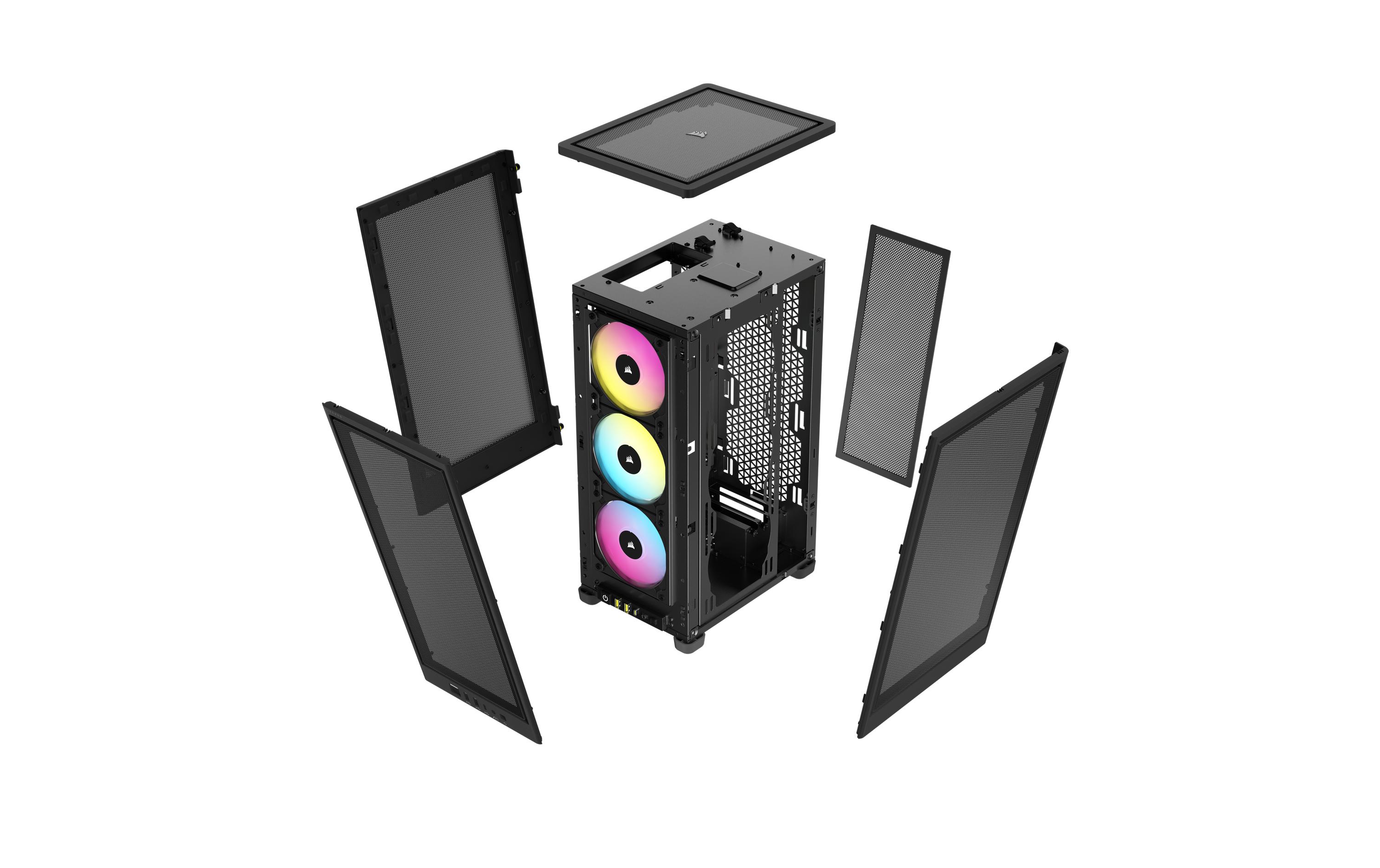 Corsair PC-Gehäuse iCUE 2000D RGB Airflow Schwarz