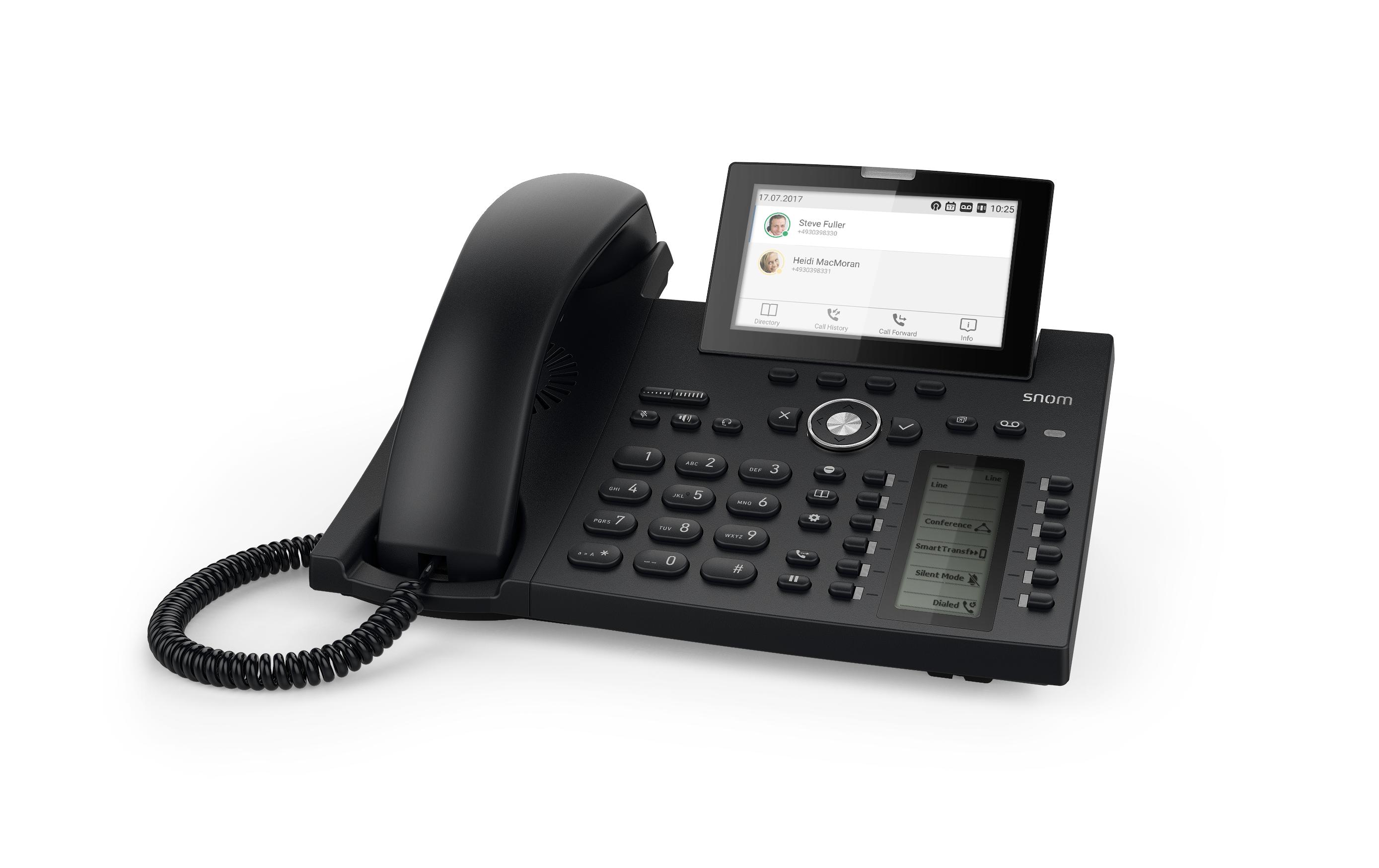 snom Tischtelefon D385N Schwarz