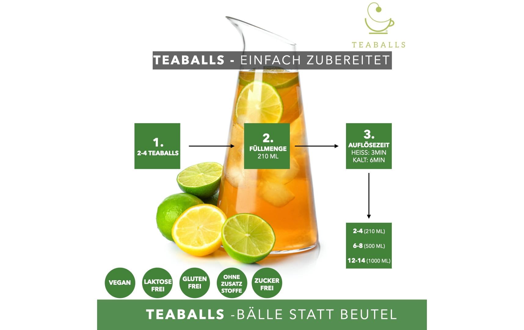 TEABALLS Teaballs Ingwer Naturtrüb 30-75 Tassen