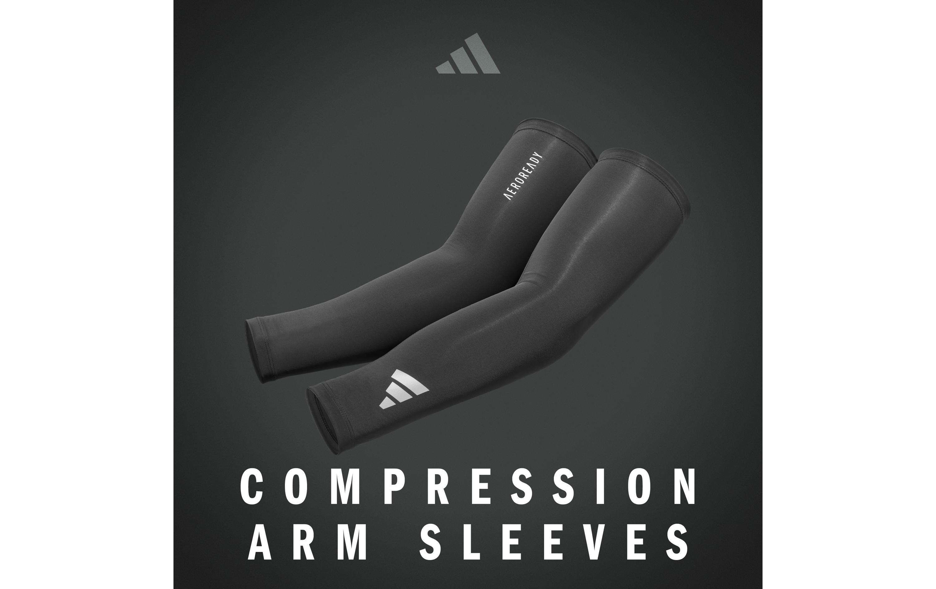 adidas Compression Arm Sleeves Schwarz, L-XL