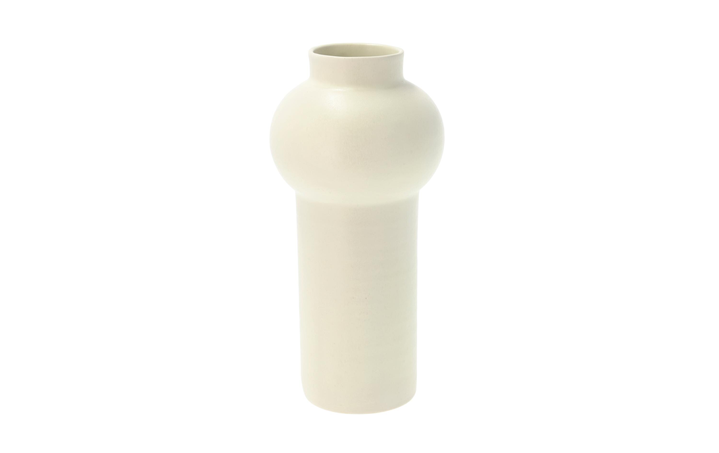 Villa Collection Vase Rost 30 cm, Offwhite