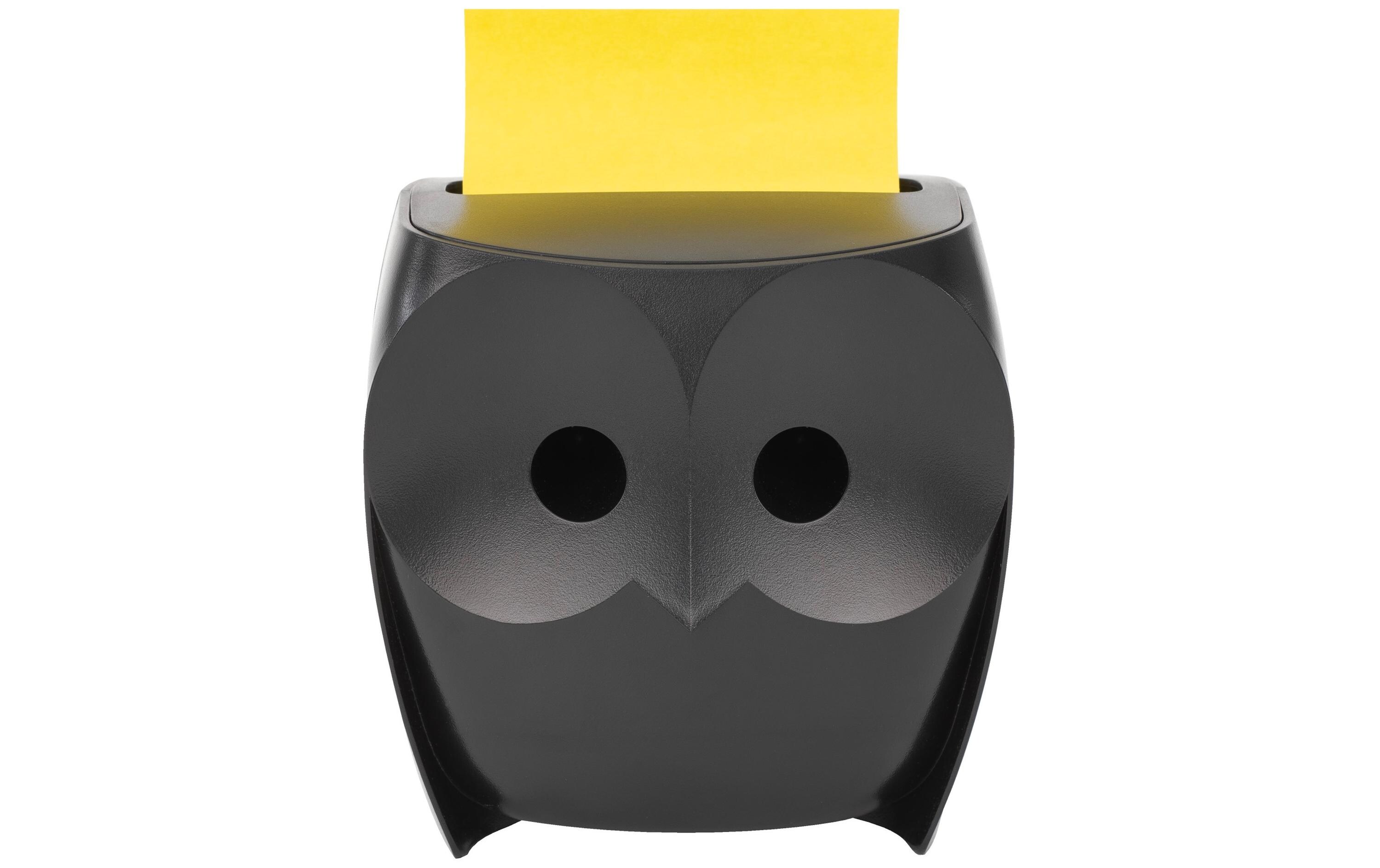 Post-it Notizzettel-Dispenser 3M Z-Notes Eule Schwarz