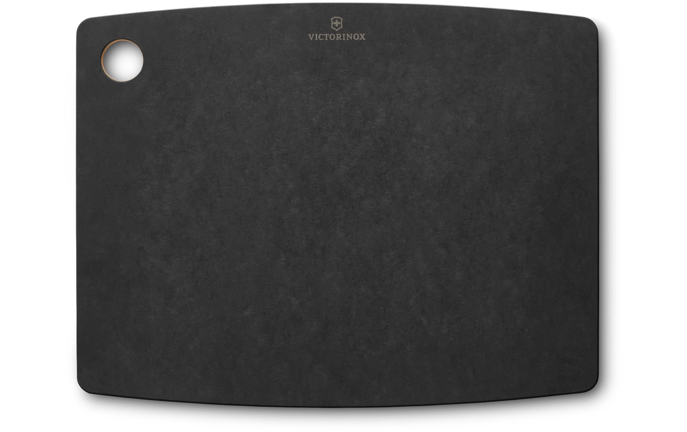 Victorinox Schneidebrett Kitchen Saftrille, 36.8 cm x 28.5 cm, Schwarz