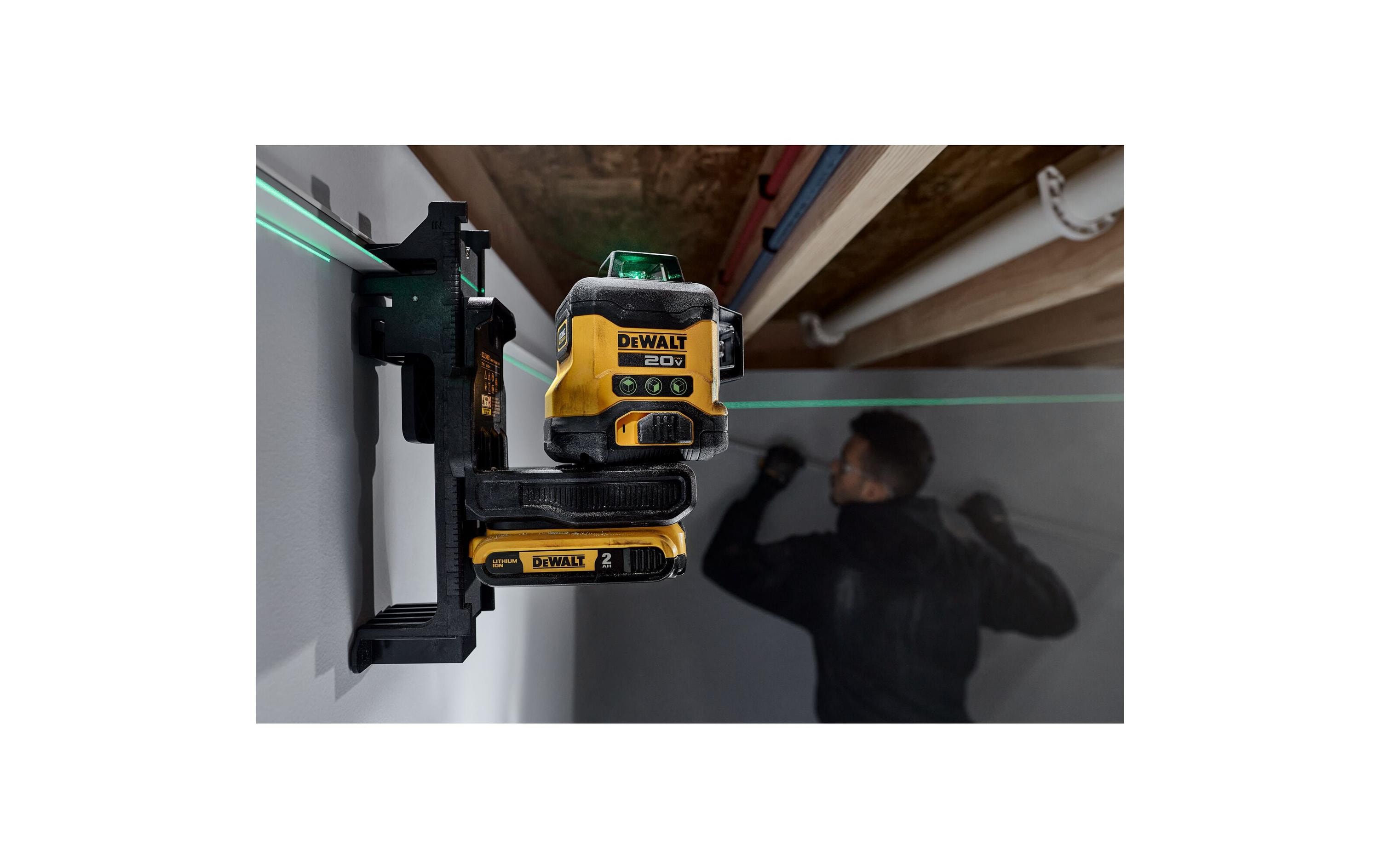 DeWalt Akku-Linienlaser 18 V, 3x 360 °, 40 m