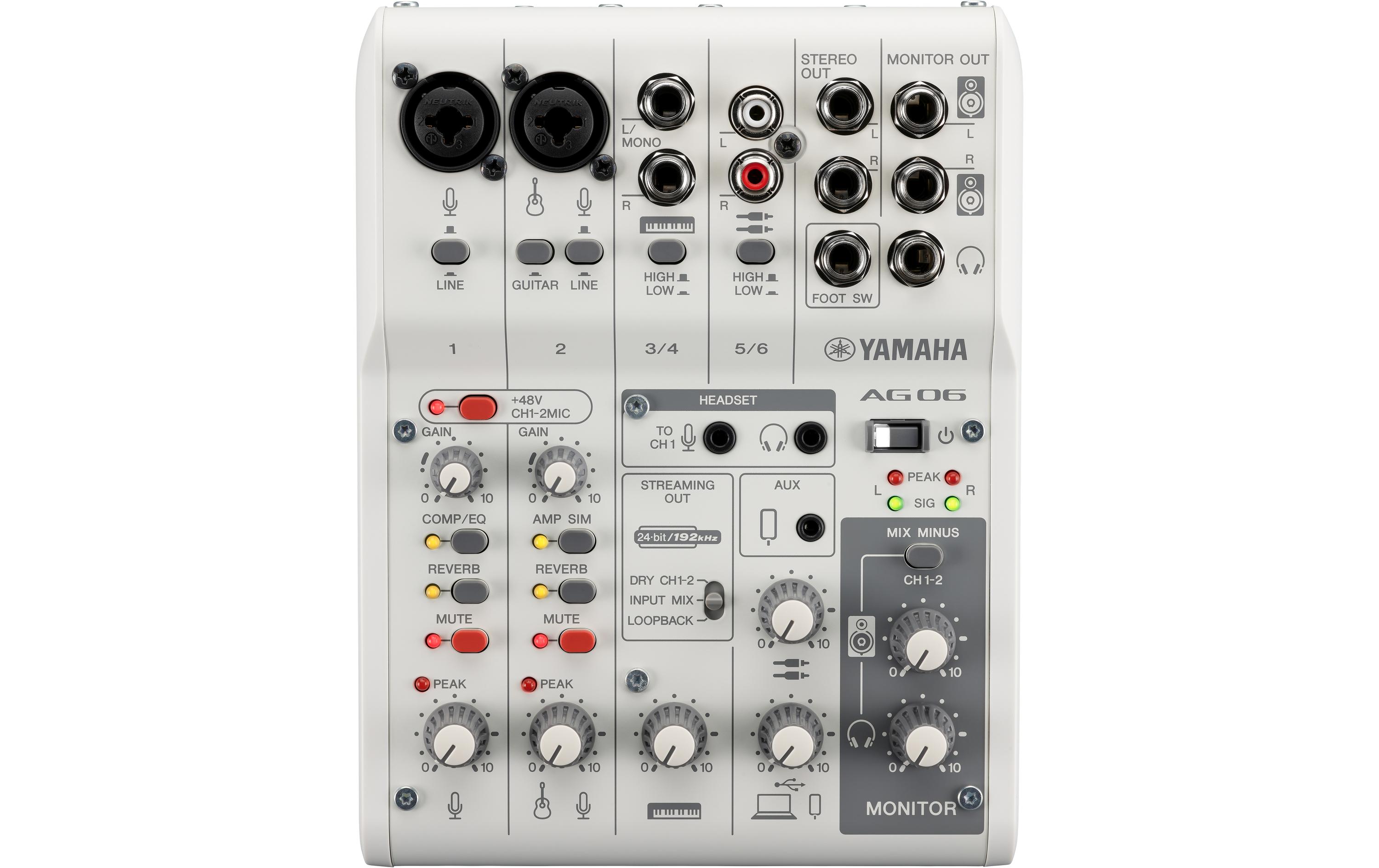 Yamaha Mischpult AG06 MK2 – Weiss