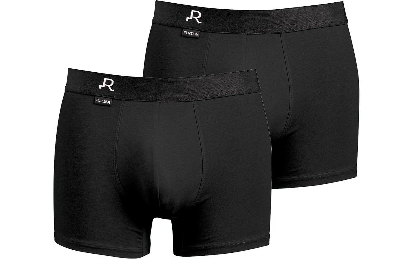 FLIZZER Unterhosen Trunk Der Gentleman 2er Pack Schwarz, XL