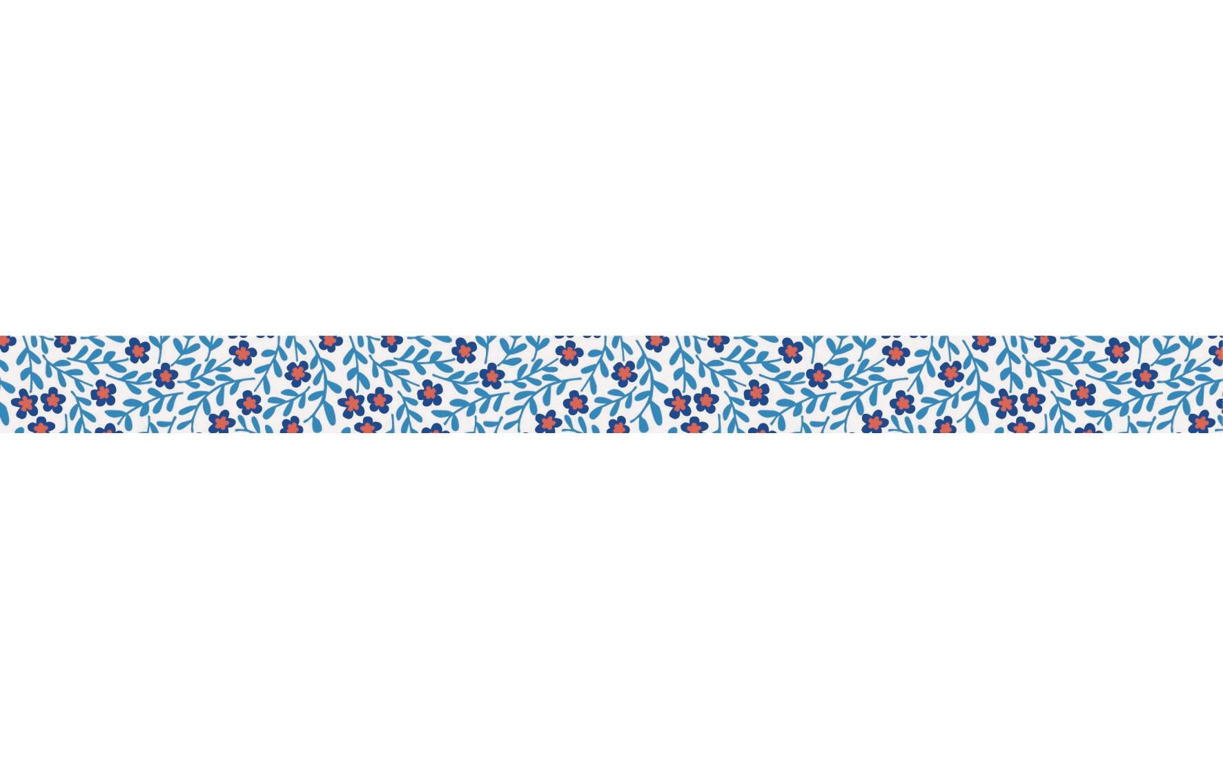 Heyda Washi Tape Blumen mini Blau