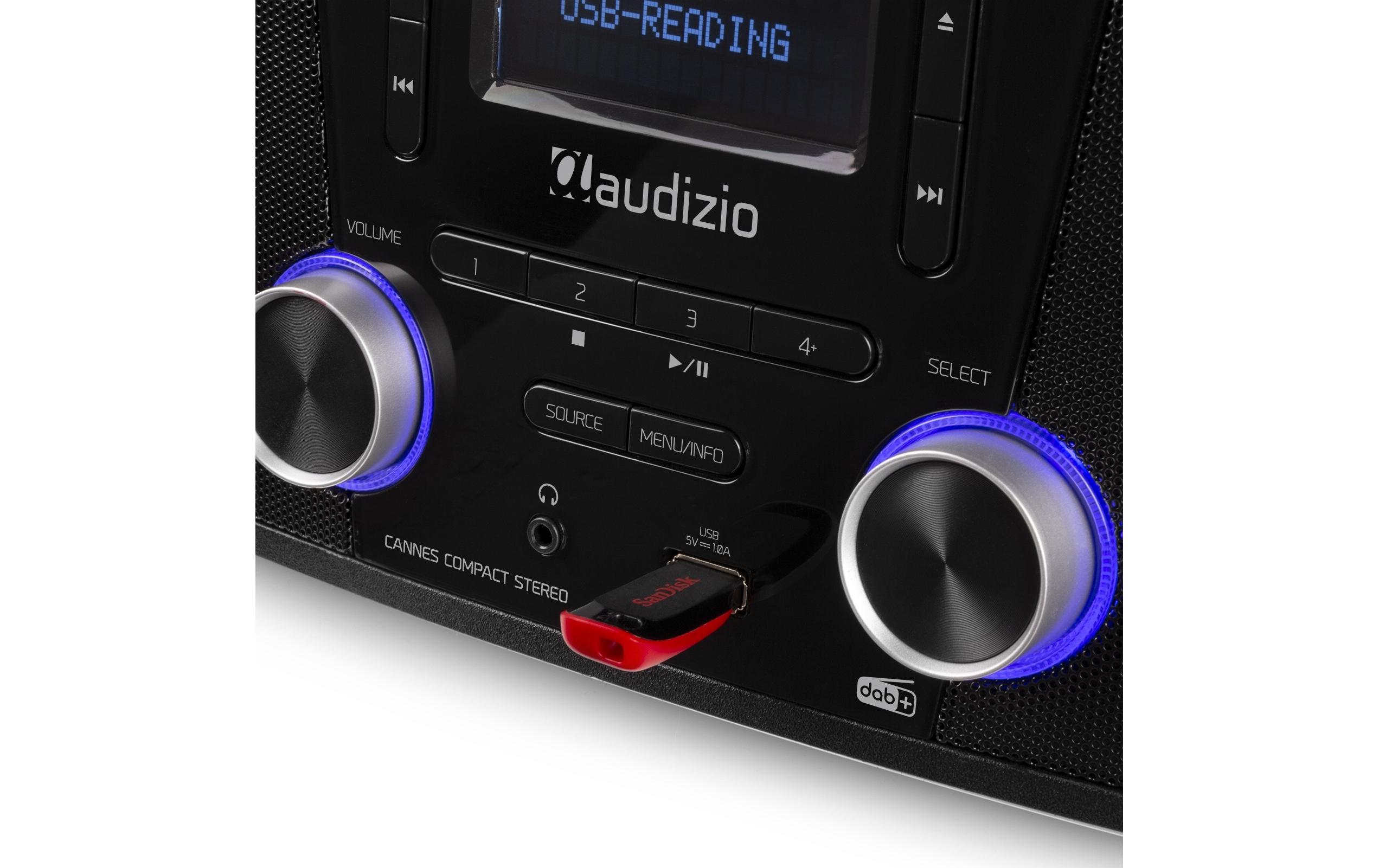 Audizio Micro-HiFi Anlage Cannes Schwarz