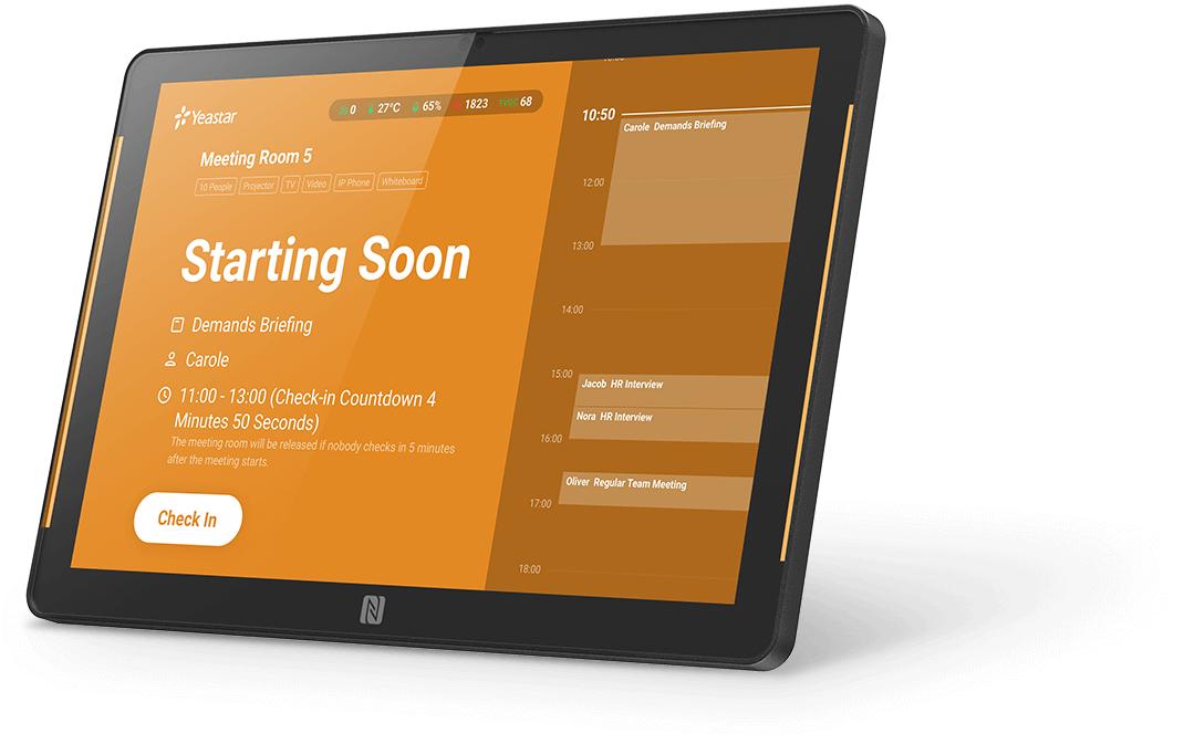 Yeastar Touch Panel Workplace Room Display DS7510-868 10.1