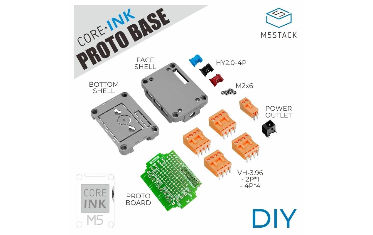 M5Stack CoreInk Proto Base