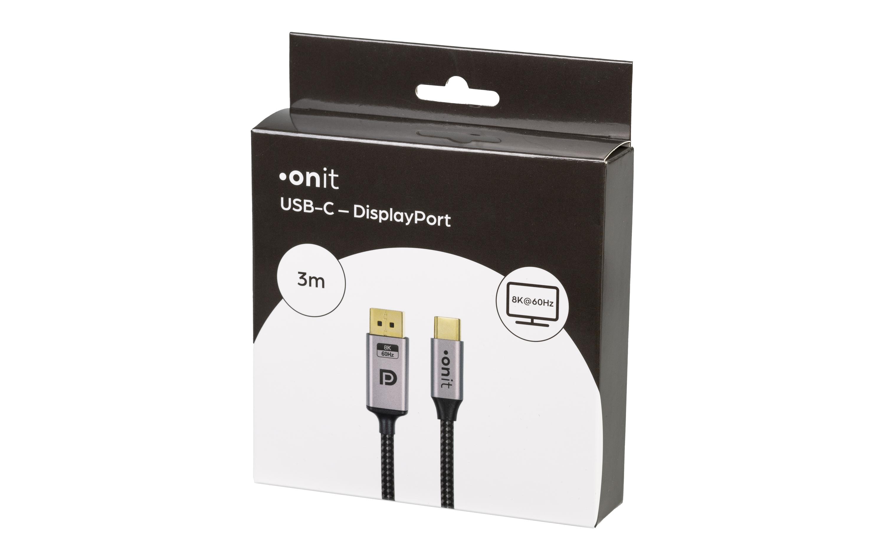 onit Kabel USB Type-C - DisplayPort, 3 m