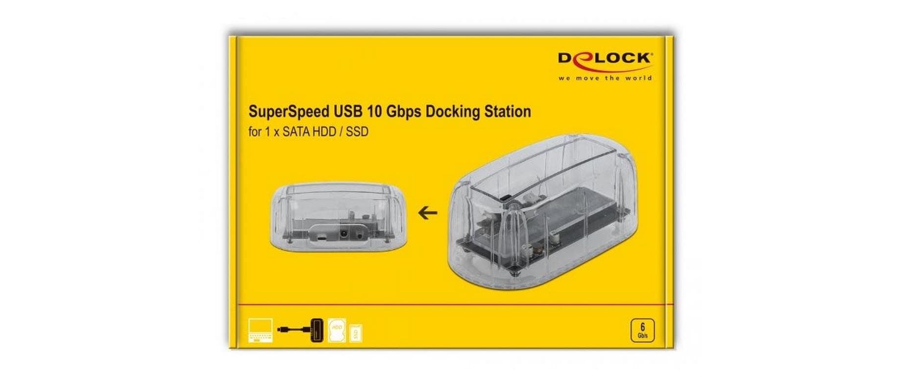 Delock Dockingsstation 64089 USB Type-C für SATA-HDD/SSD