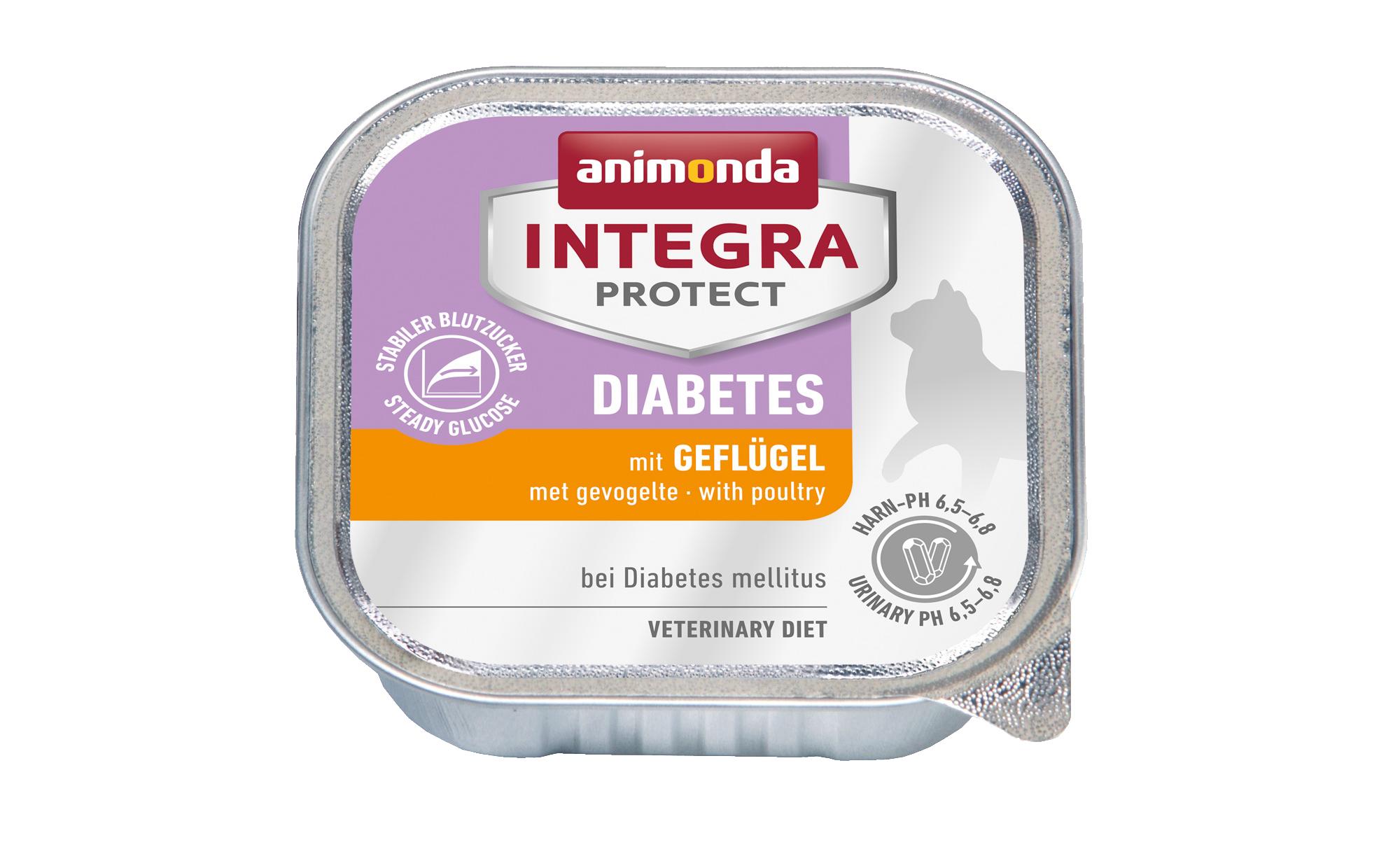 Animonda Integra Protect Nassfutter Diabetes Geflügel, 100 g