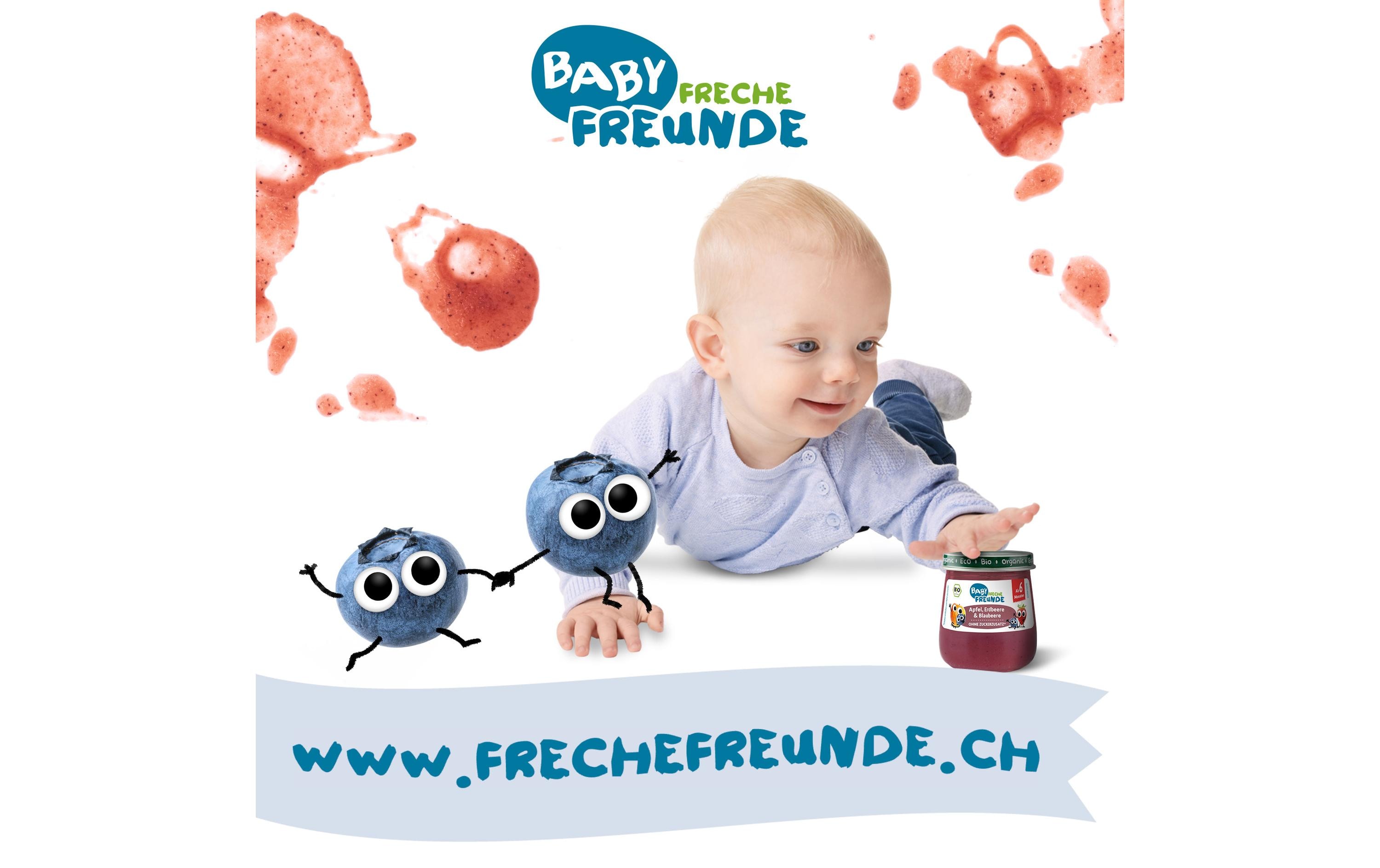 Freche Freunde Früchte Apfel, Erdbeere & Blaubeere 120 g