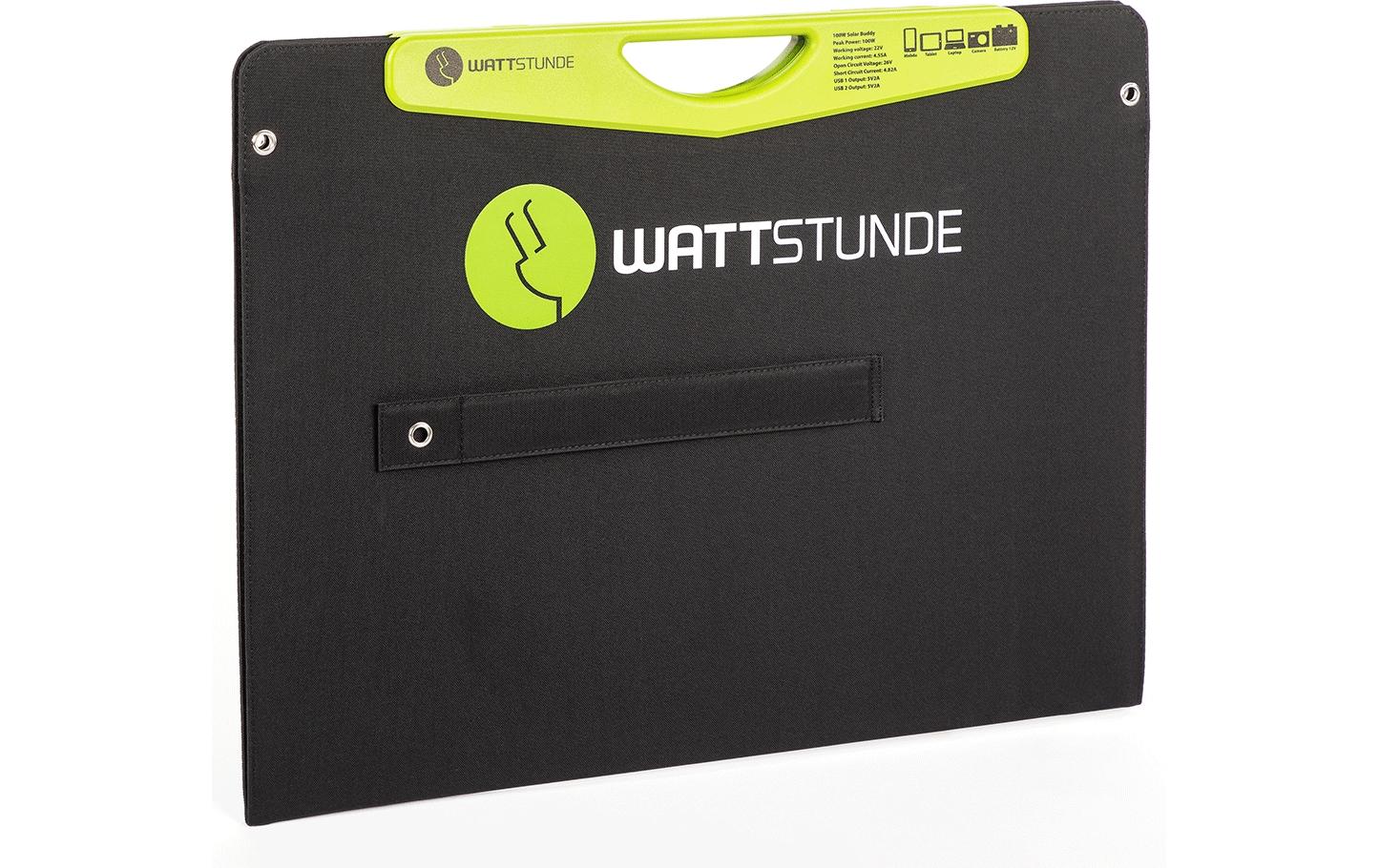 WATTSTUNDE Solarpanel WS100SB Buddy 100W direkt mit USB Anschluss