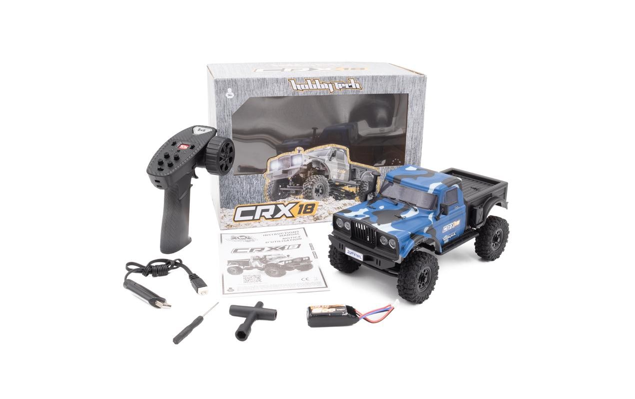 Hobbytech Scale Crawler CRX18 Pick-up 4WD Blau, RTR, 1:18