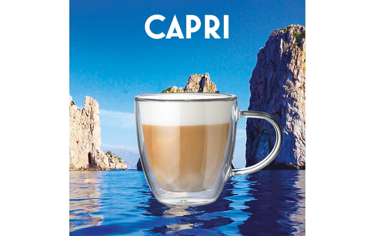 Bialetti Cappuccinotasse Capri 160 ml, 1 Stück, Transparent