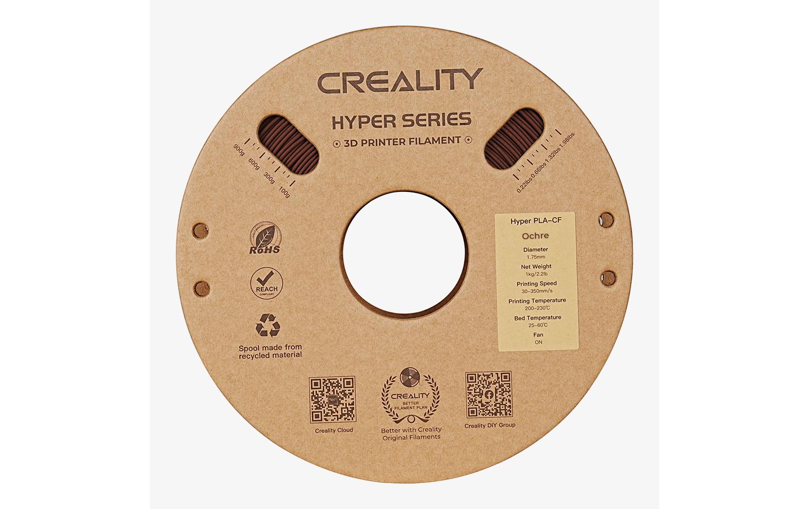 Creality Filament PLA Hyper Carbon Ocker, 1.75 mm, 1 kg