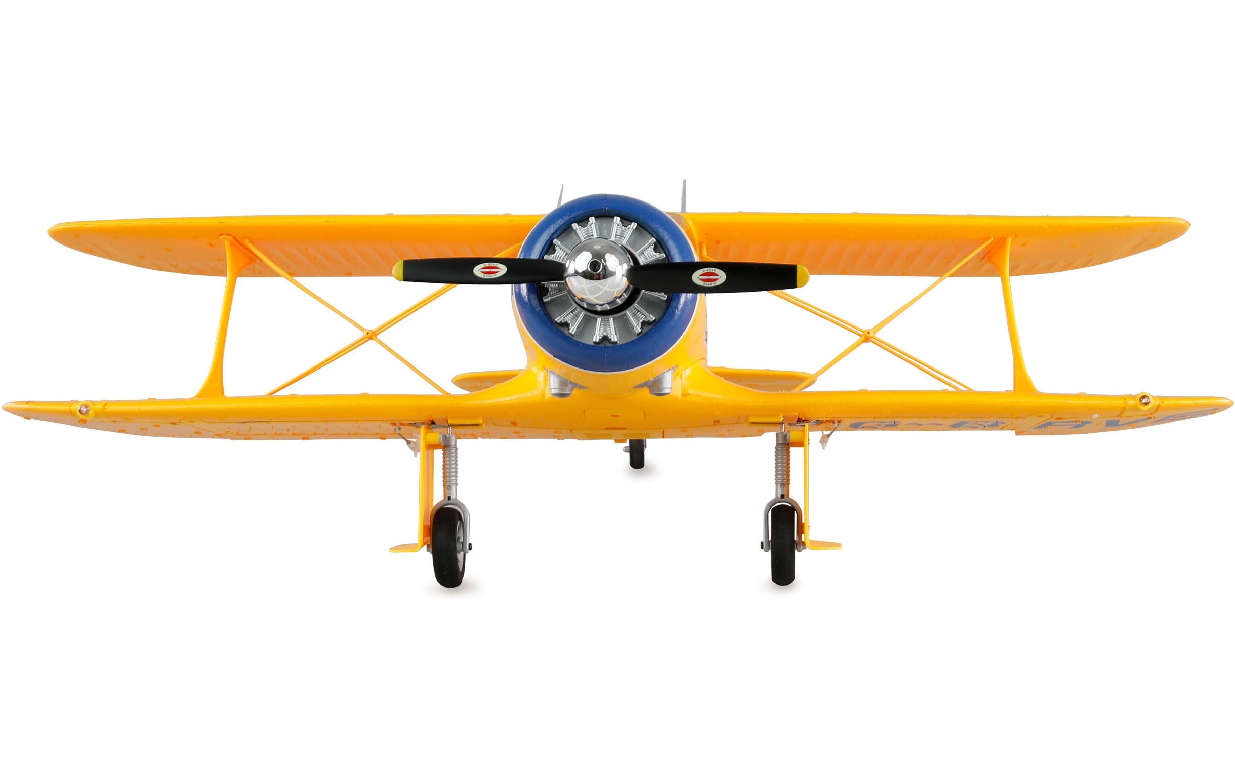 Amewi Motorflugzeug AMXflight Beech D17s Gelb, 3D, 6G, RTF