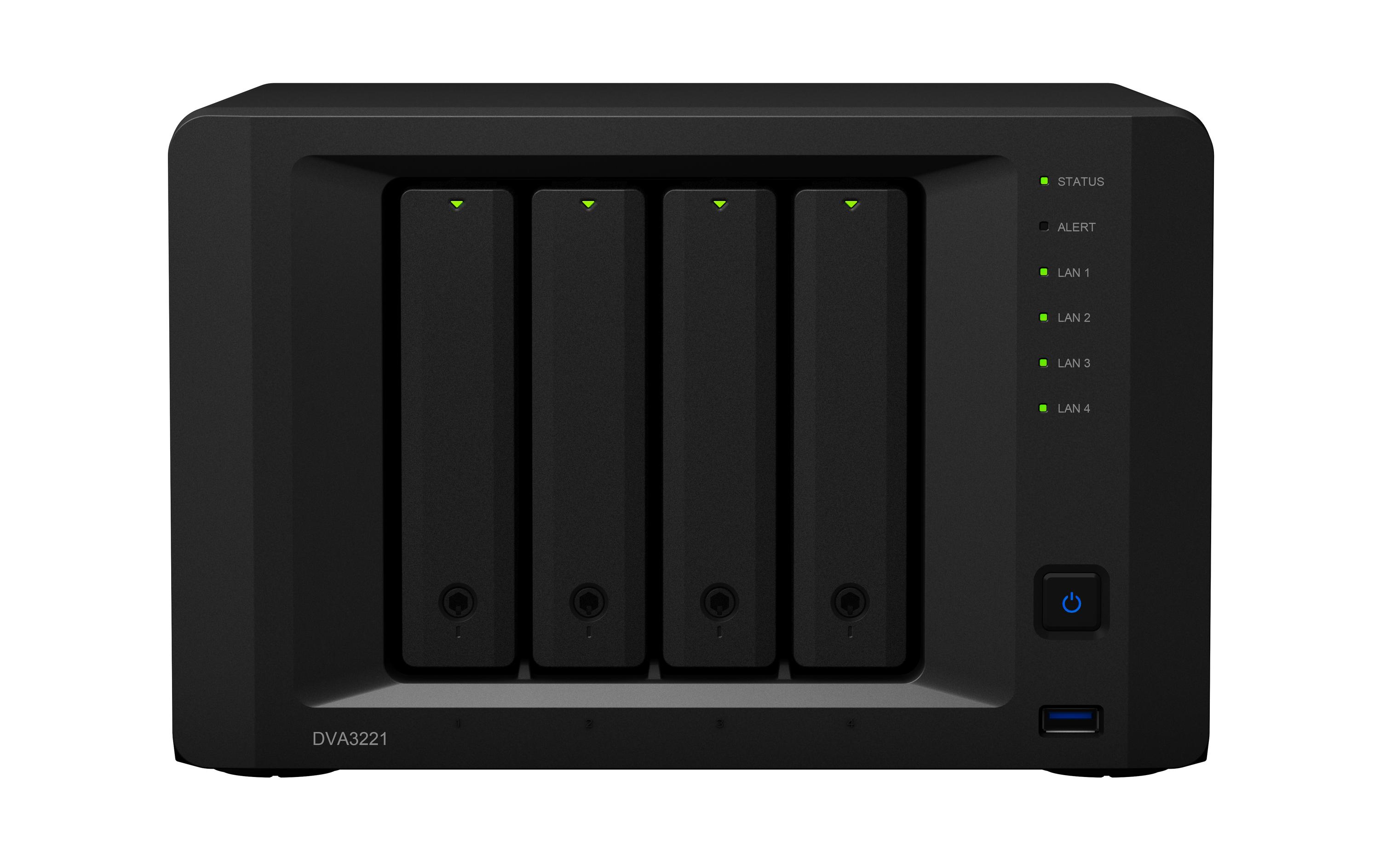 Synology Netzwerkrekorder Deep Learning NVR DVA3221 ohne HDD