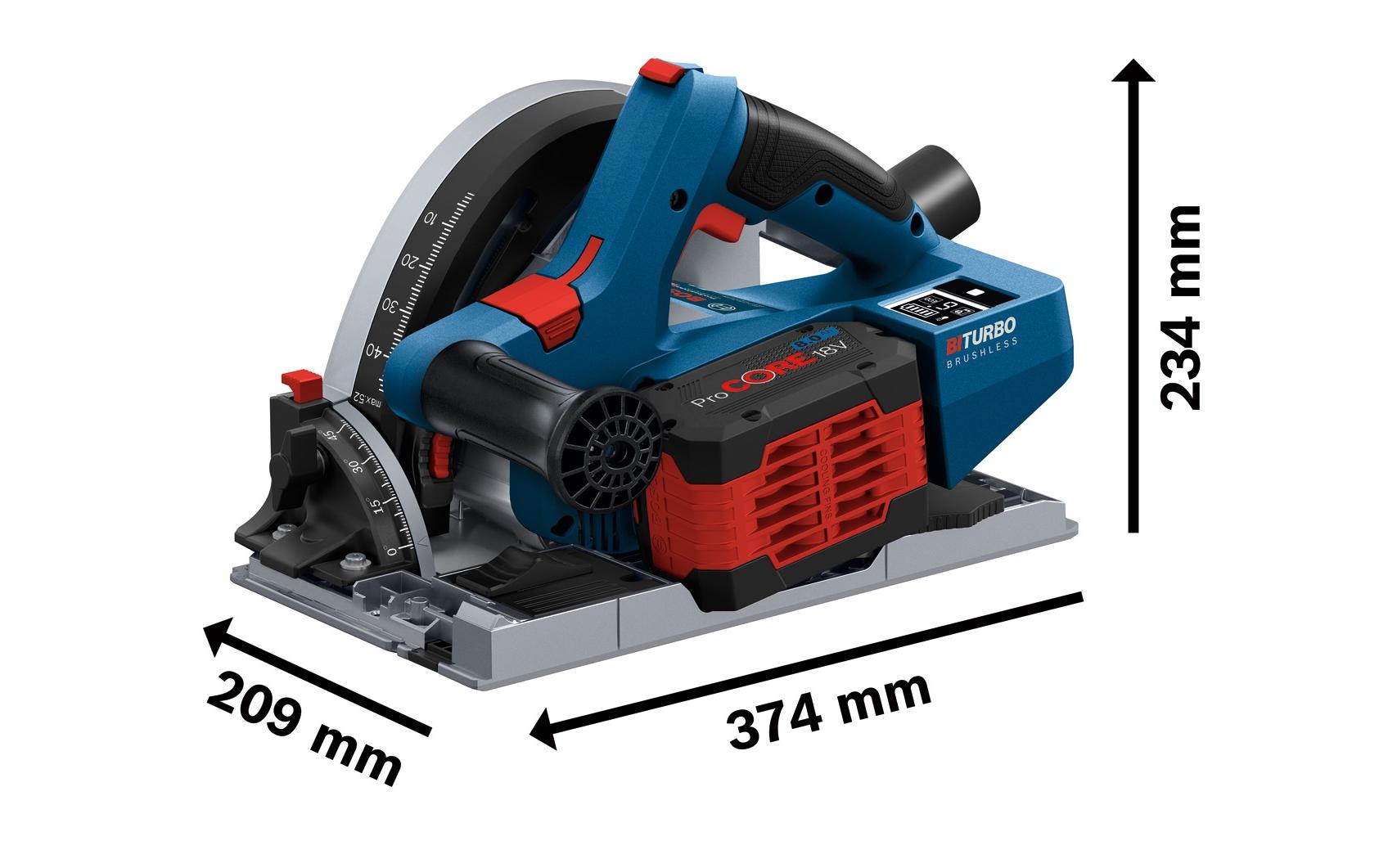 Bosch Professional Akku-Tauchsäge GKT 18V-52 GC L-Boxx Set