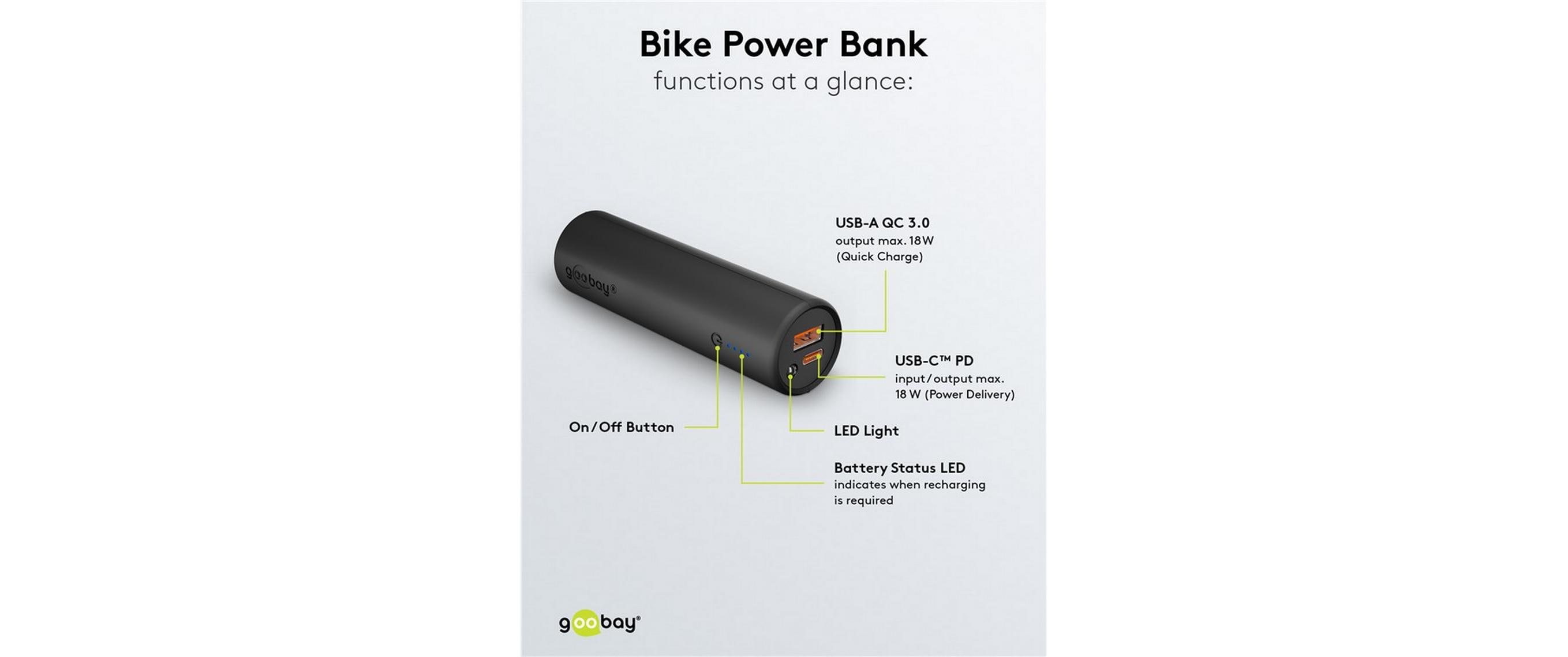 Goobay Powerbank Bike 5000 mAh