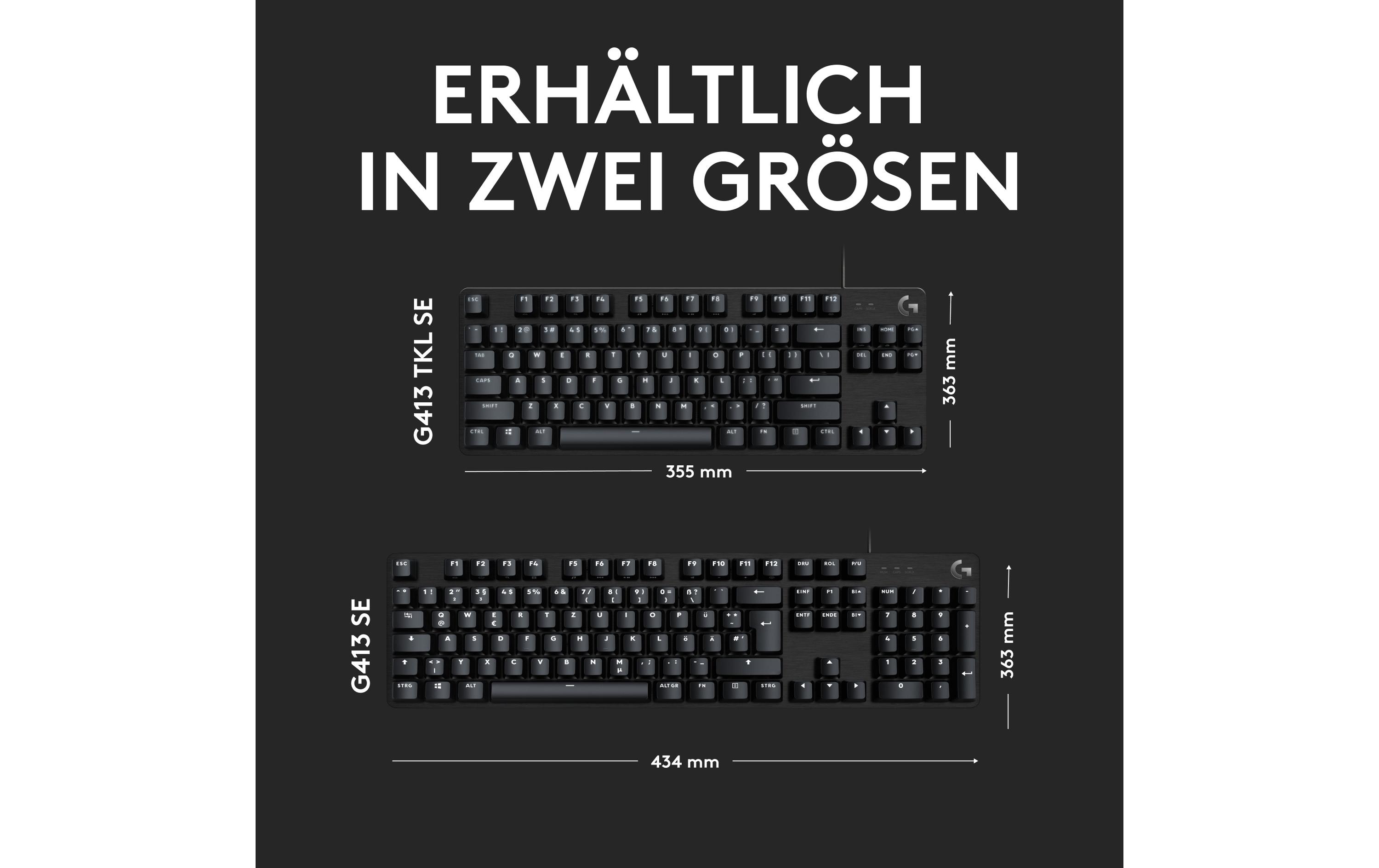 Logitech Gaming-Tastatur G413 TKL SE