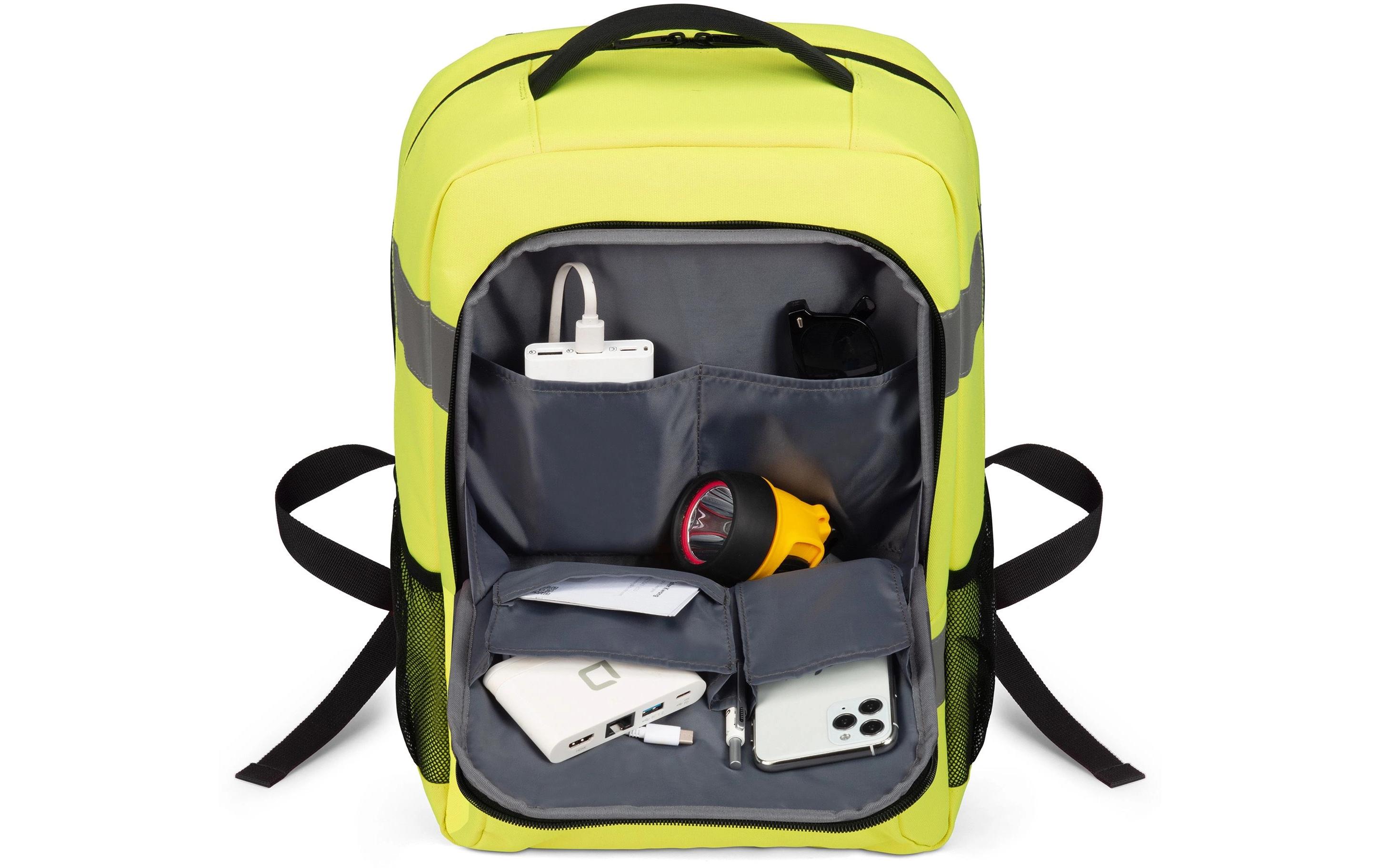 DICOTA Rucksack Hi-Vis 24 l – Gelb