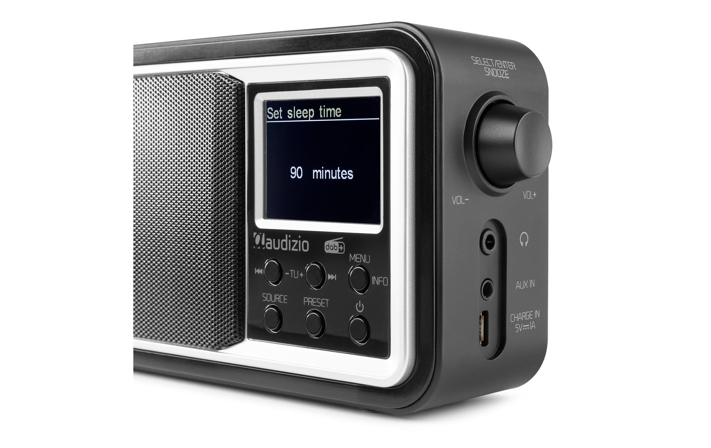 Audizio DAB+ Radio Anzio Schwarz