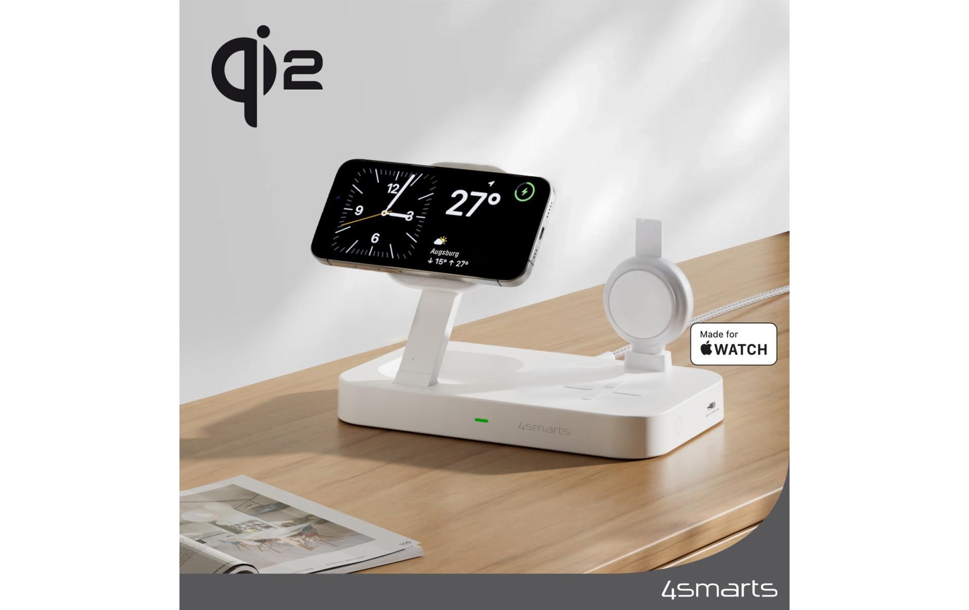 4smarts Wireless Charger Qi2 Weiss