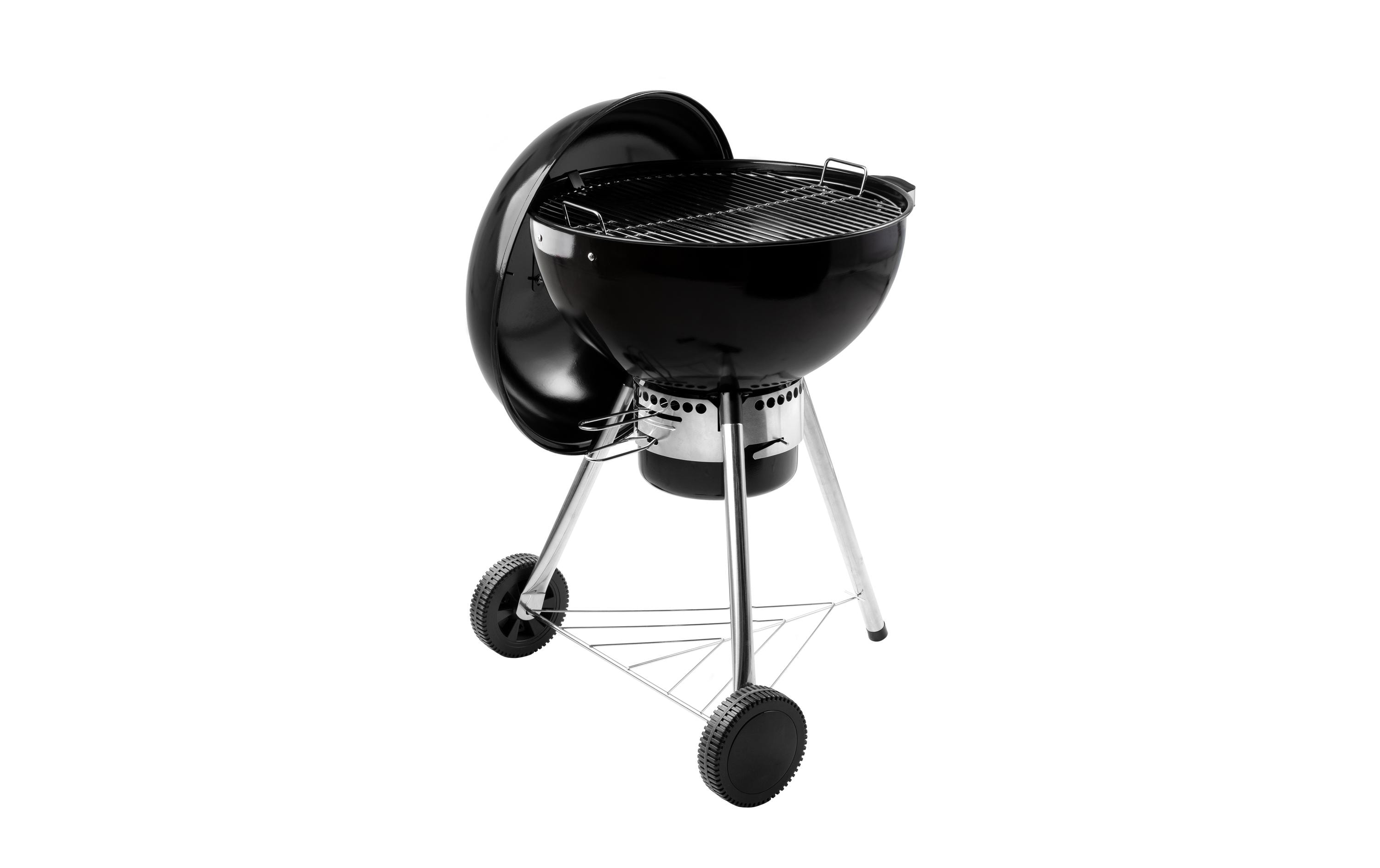 Krafter Holzkohlegrill 54 cm, Schwarz