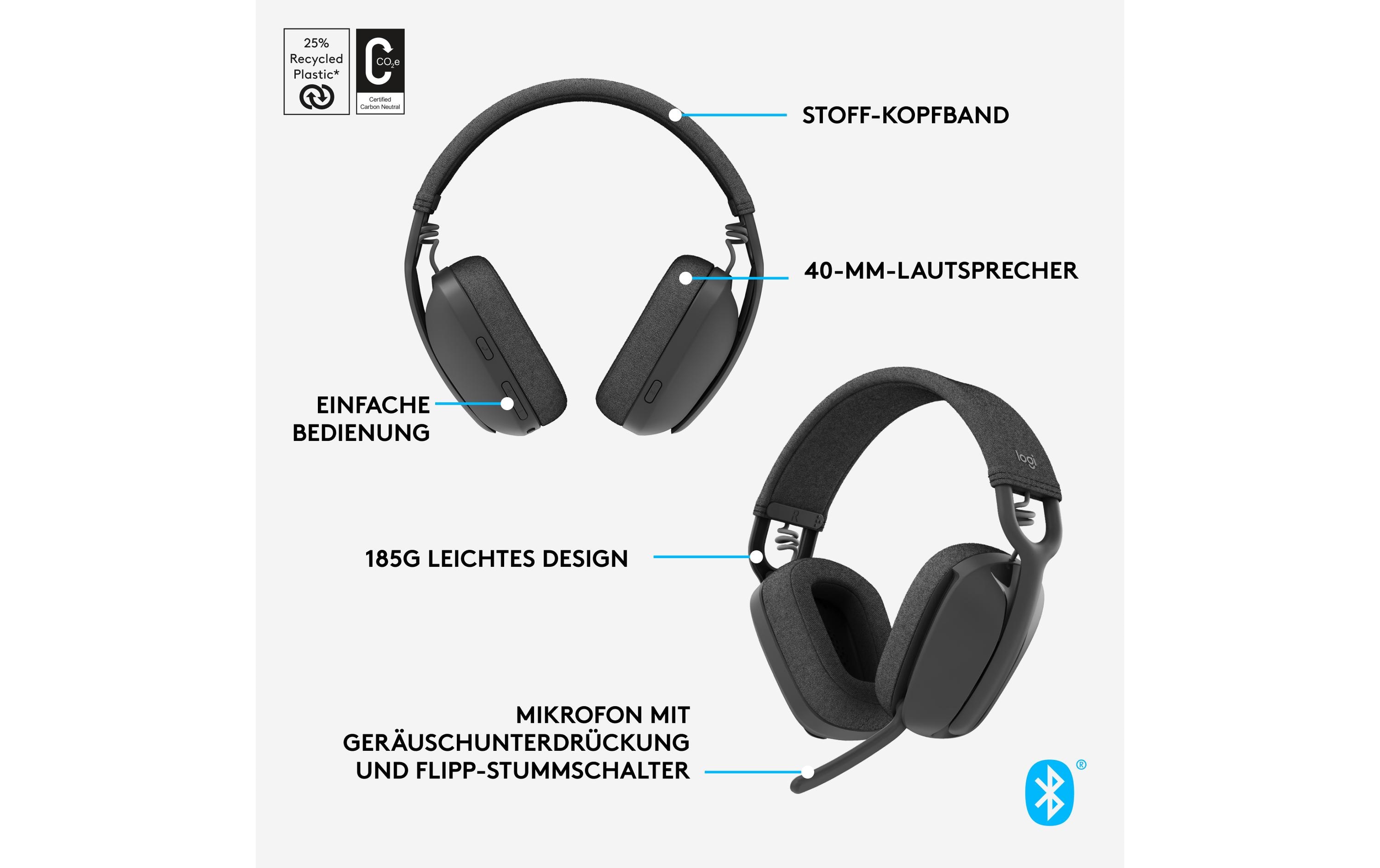 Logitech Headset Zone Vibe 100 Graphite