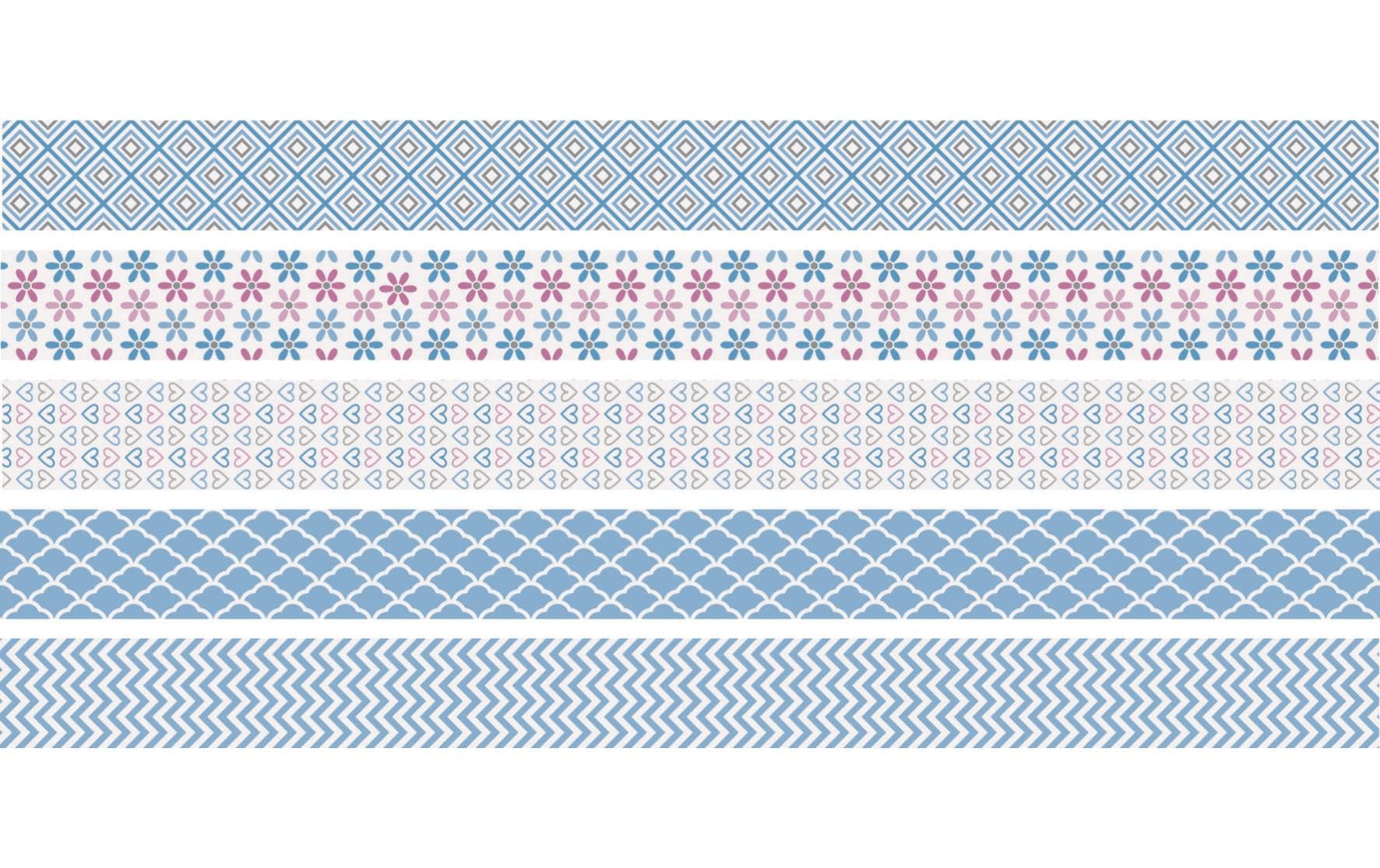 Heyda Washi Tape Pastell Mini Hellblau