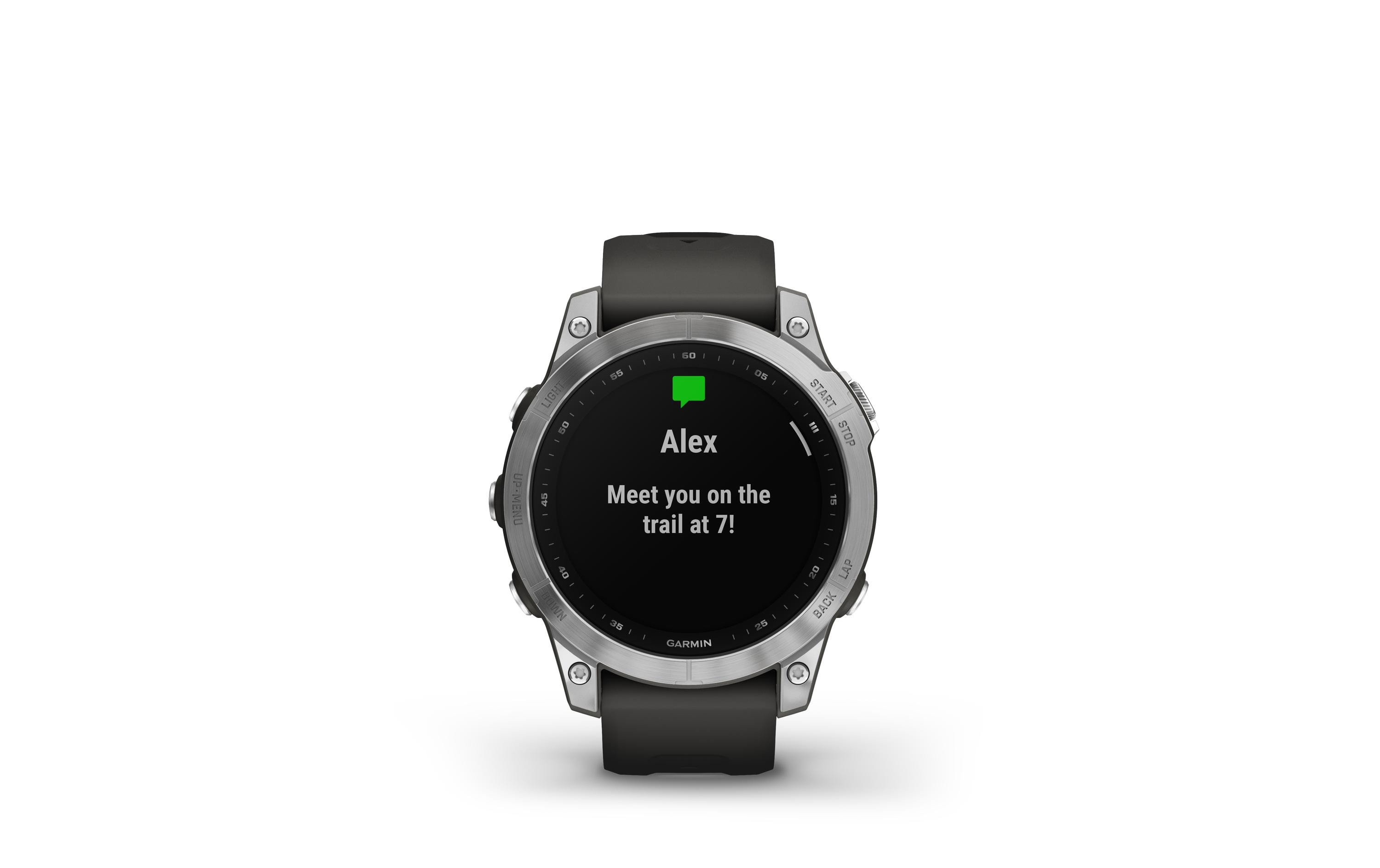 GARMIN Sportuhr Fenix 7 Anthrazit/Silber