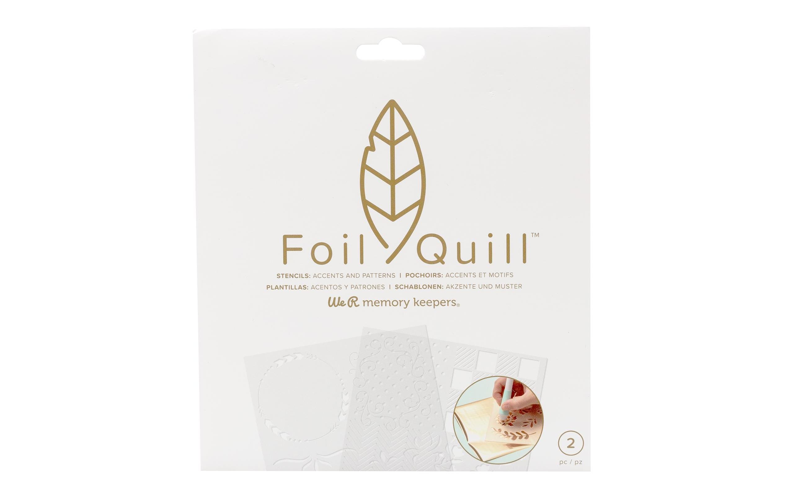 We R Memory Keepers Schablone Foil Quill Akzente und Muster